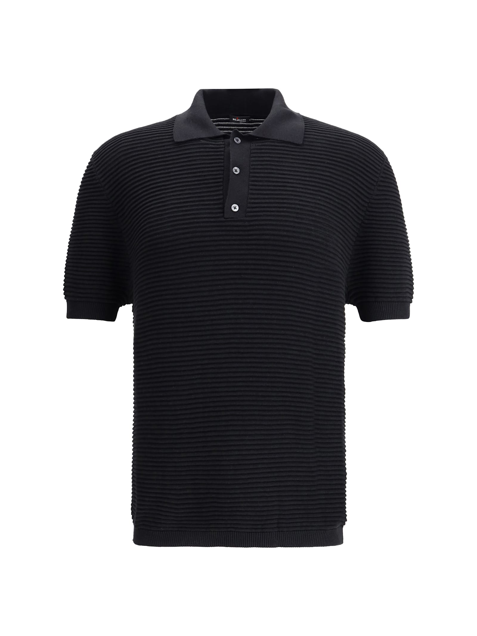 Shop Kiton Silk Polo Shirt
