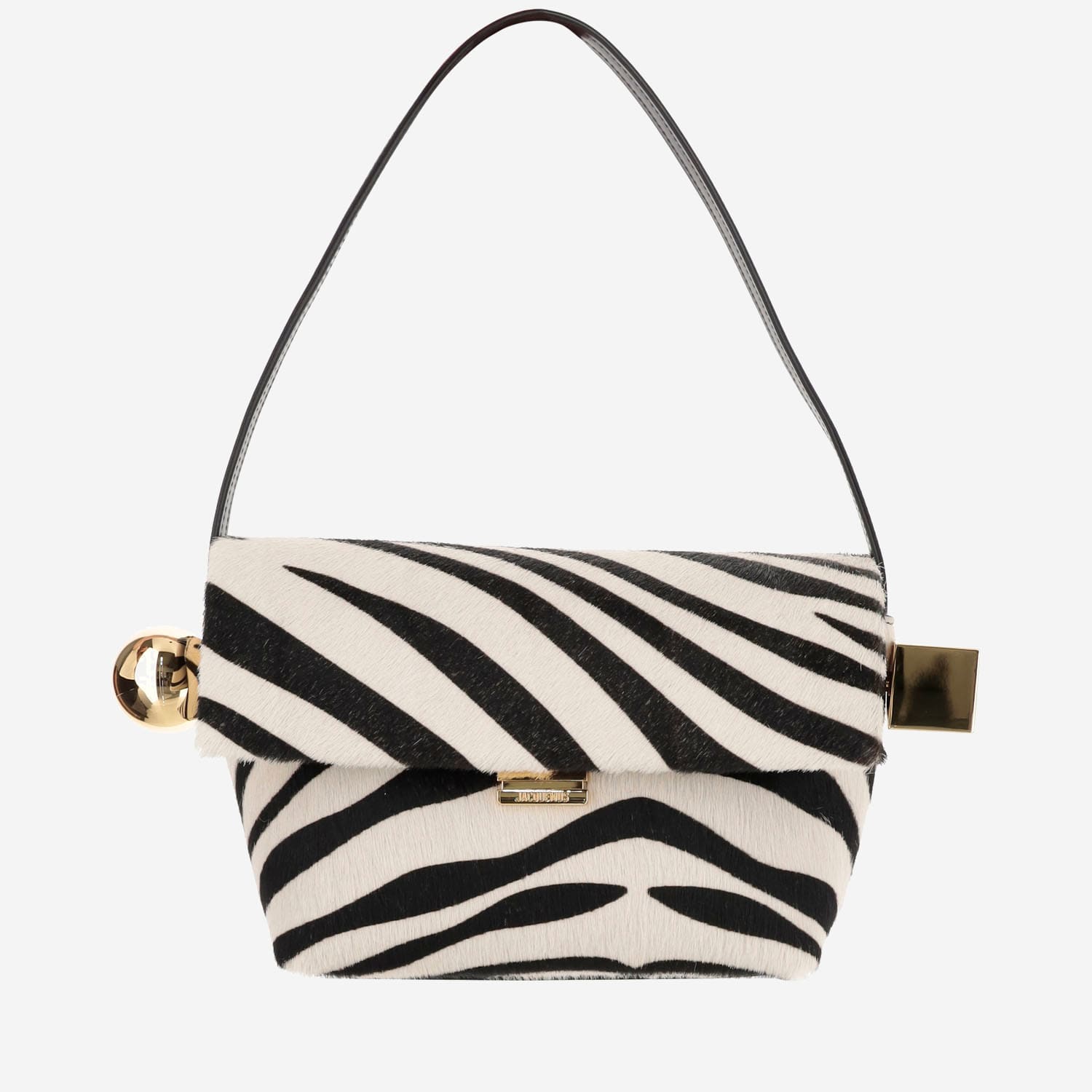 Shop Jacquemus Le Rond Carré Bag In Zebra