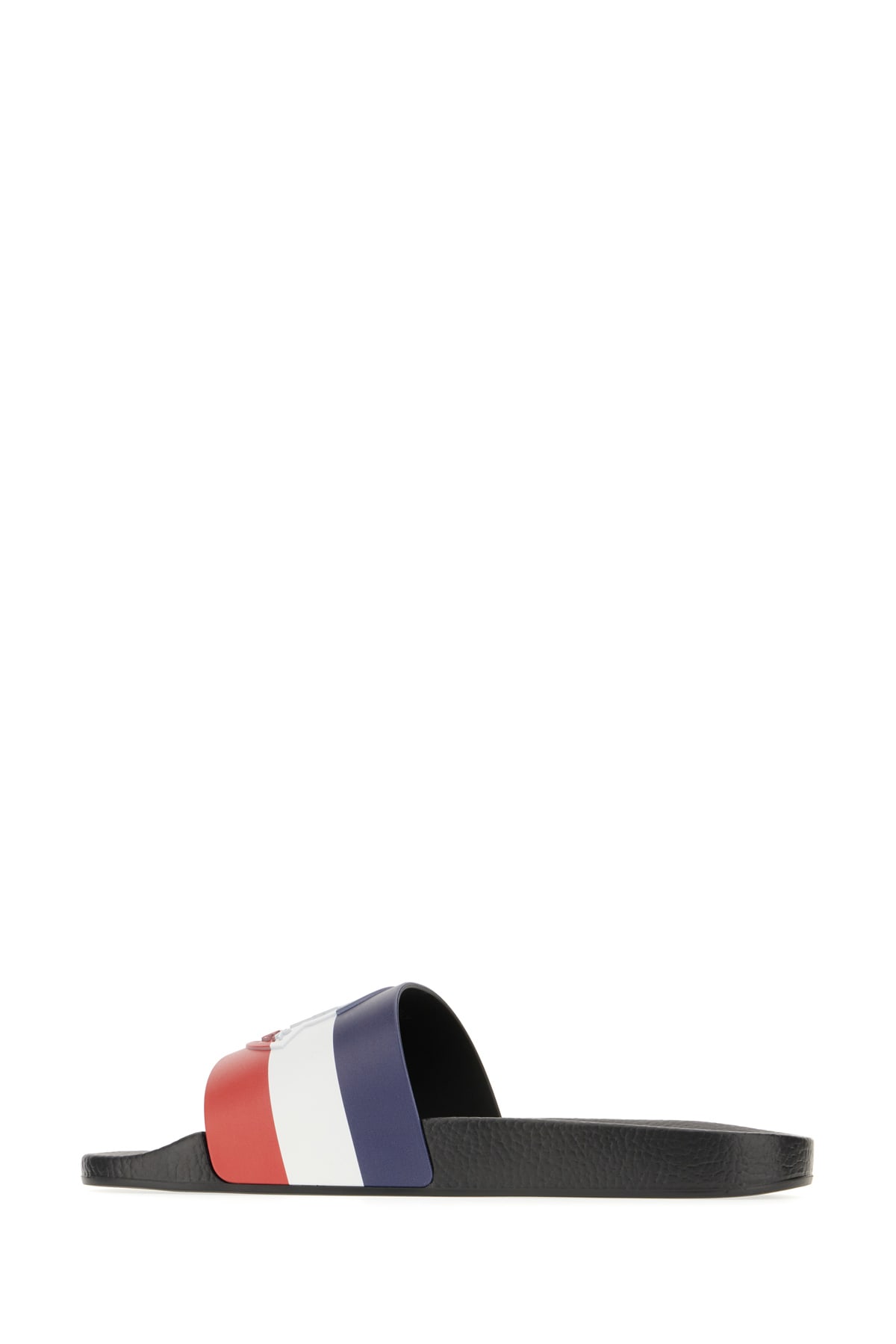 Shop Moncler Multicolor Rubber Basile Slippers In 998