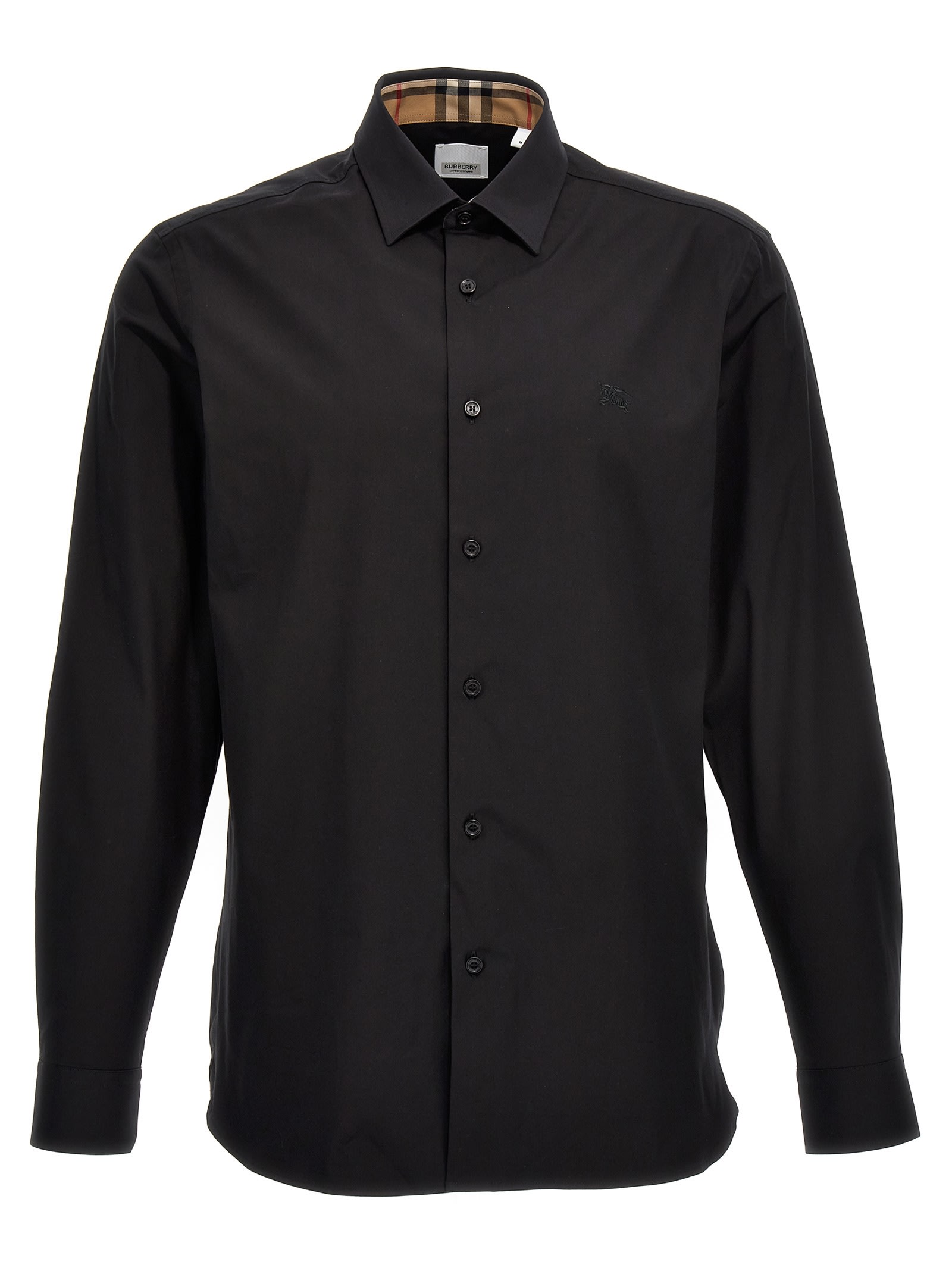 Shop Burberry Sherfield Shirt In Black