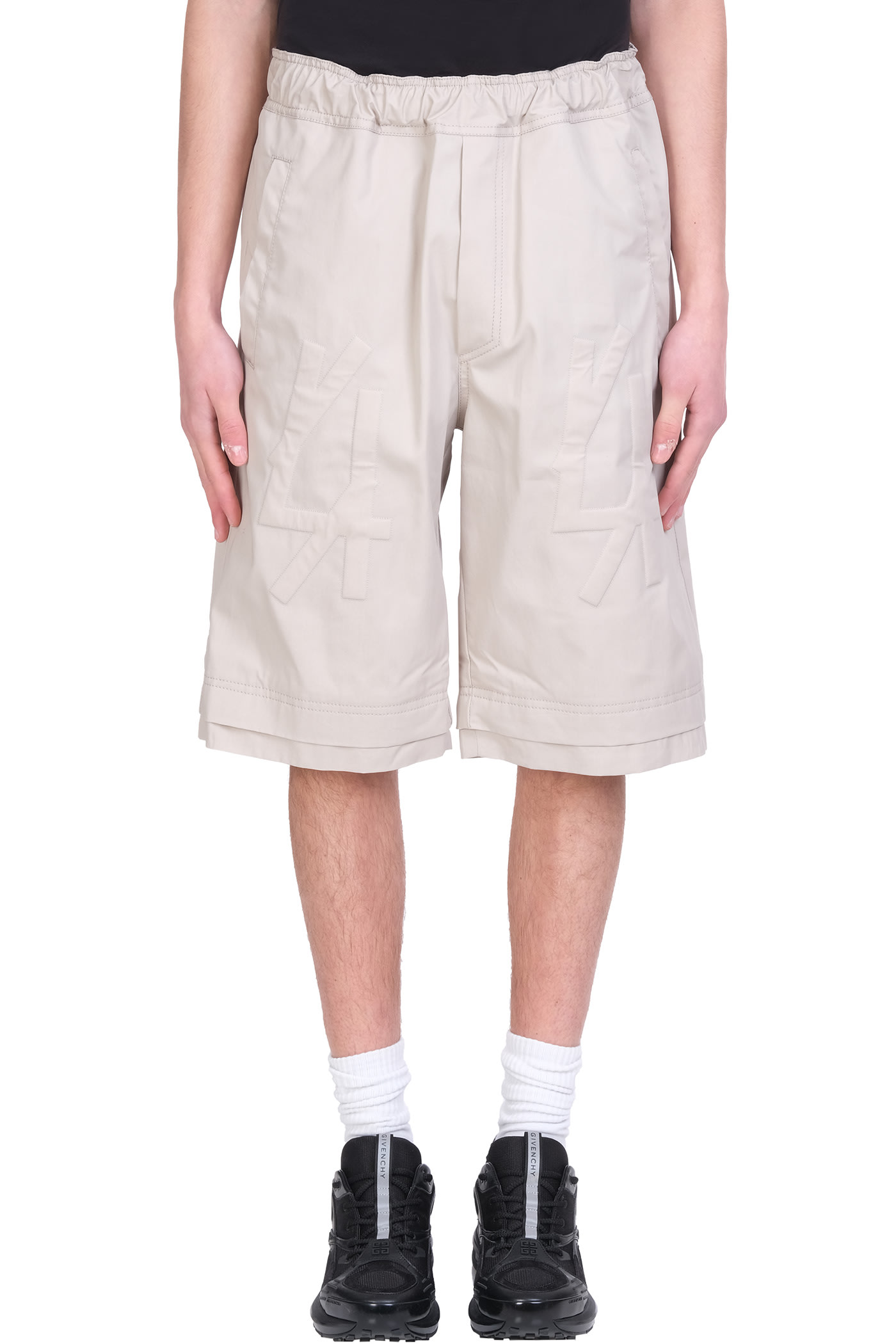 44 Label Group Sakha Shorts In Beige Cotton