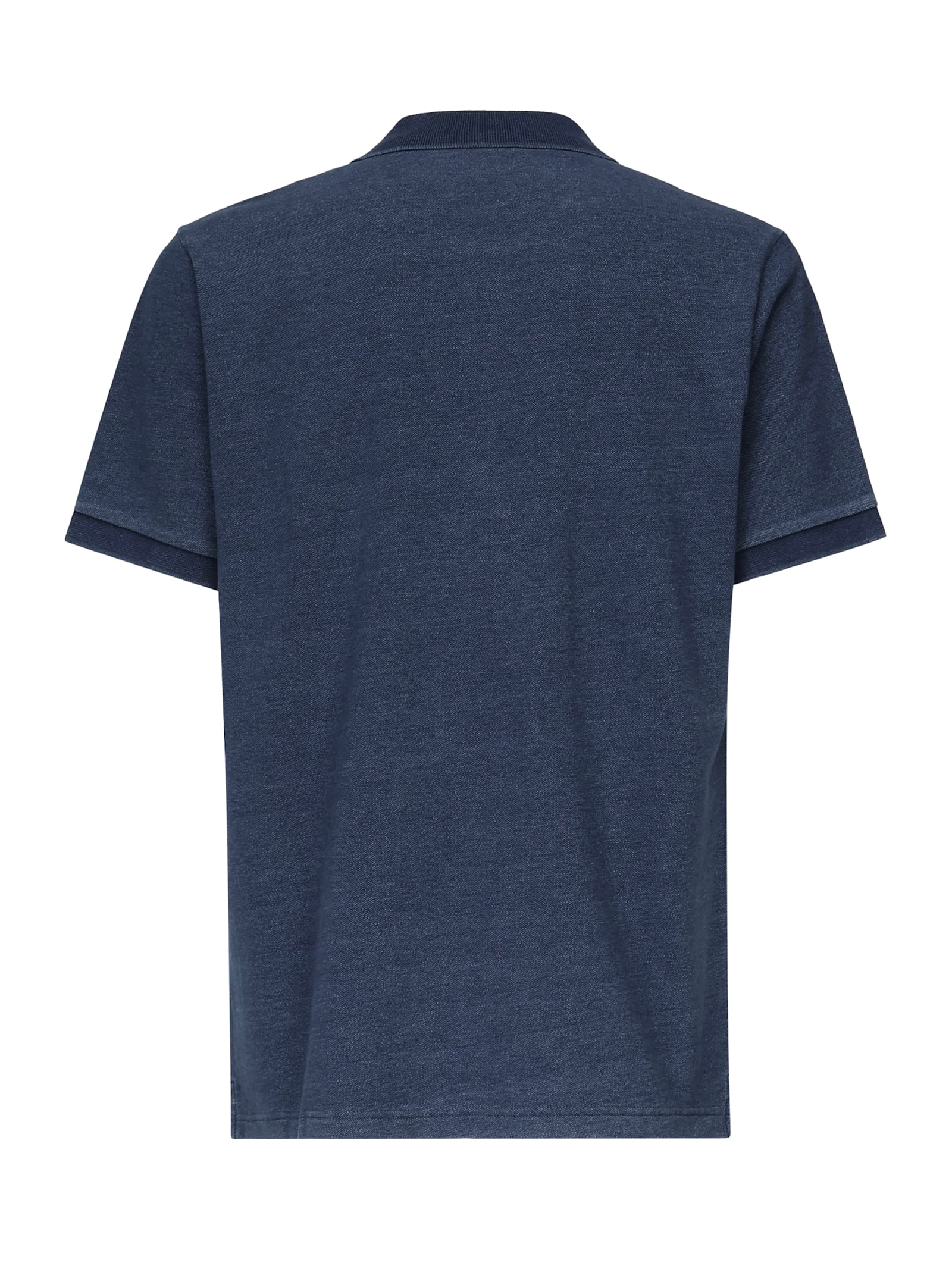 Fay Logo Embroidered Polo Shirt In Blue