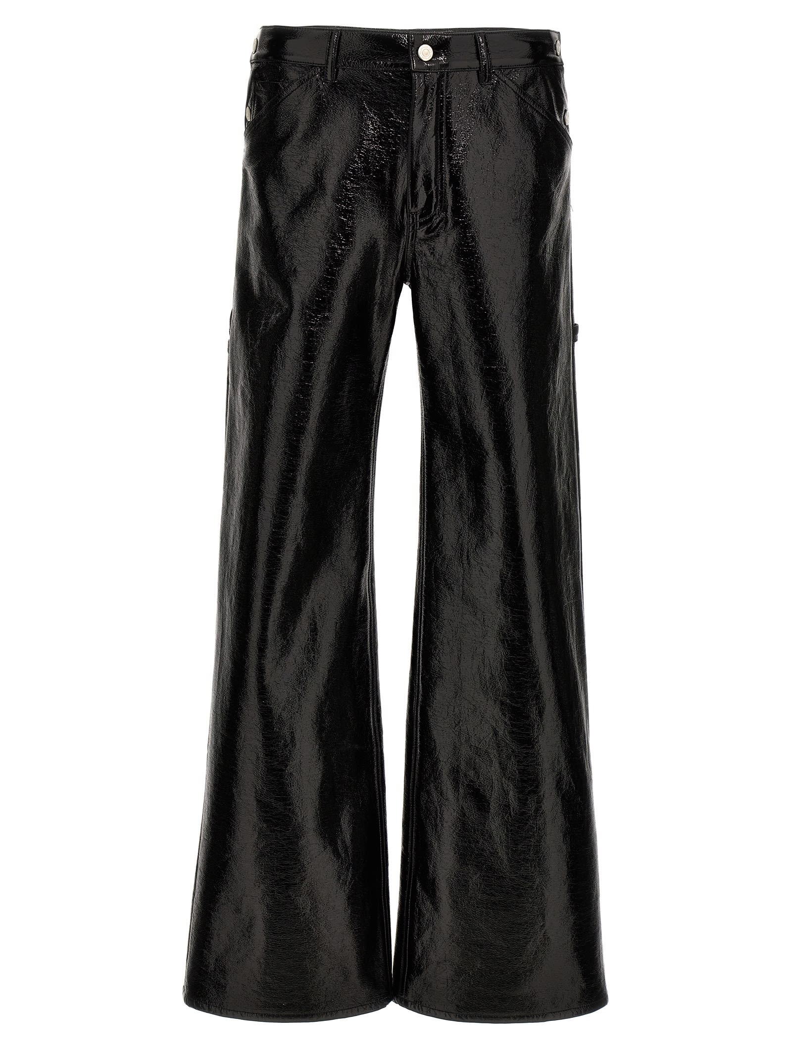 Shop Courrèges Sailor Trousers In Black