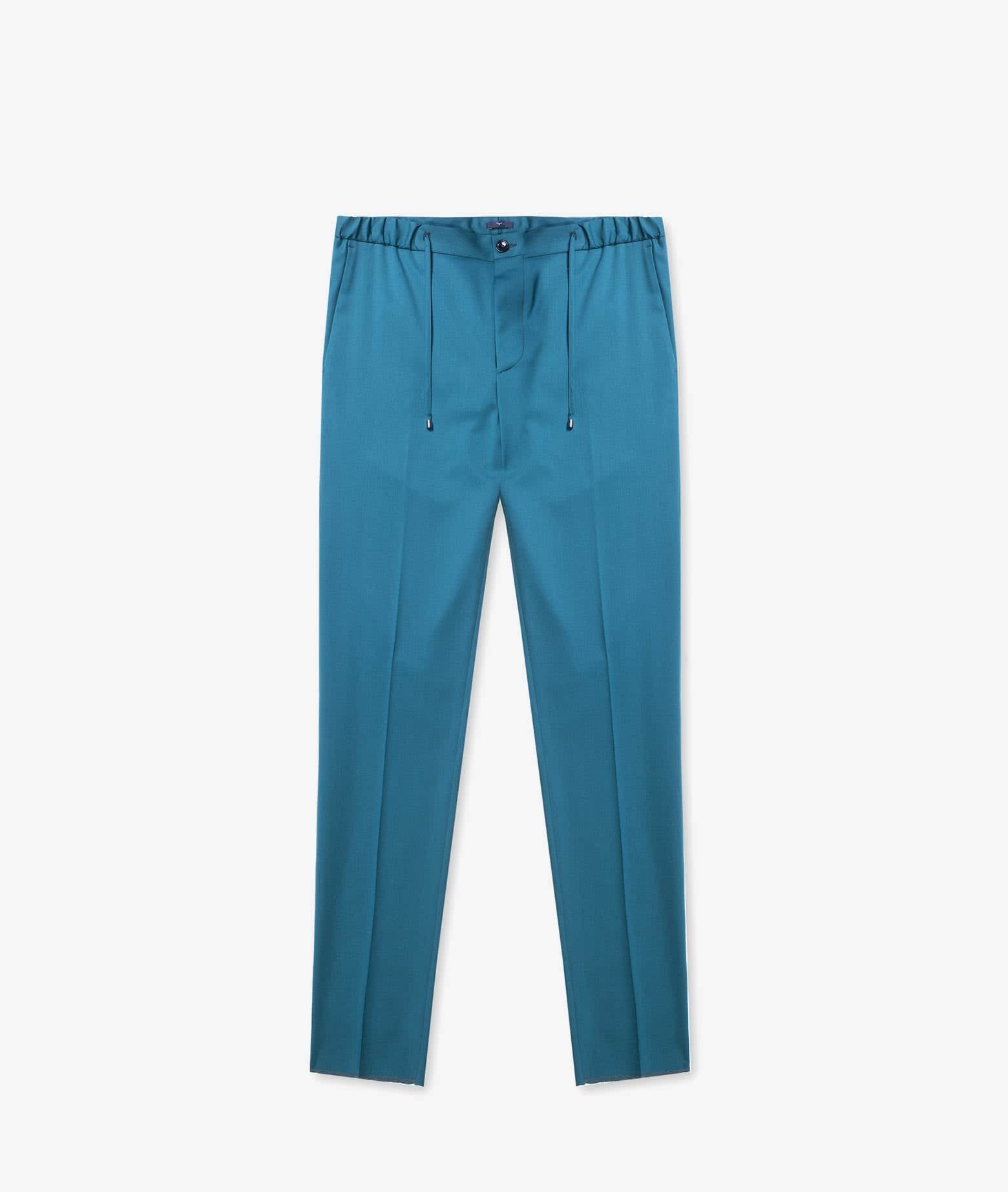 Larusmiani Trousers D20 Pants In Teal