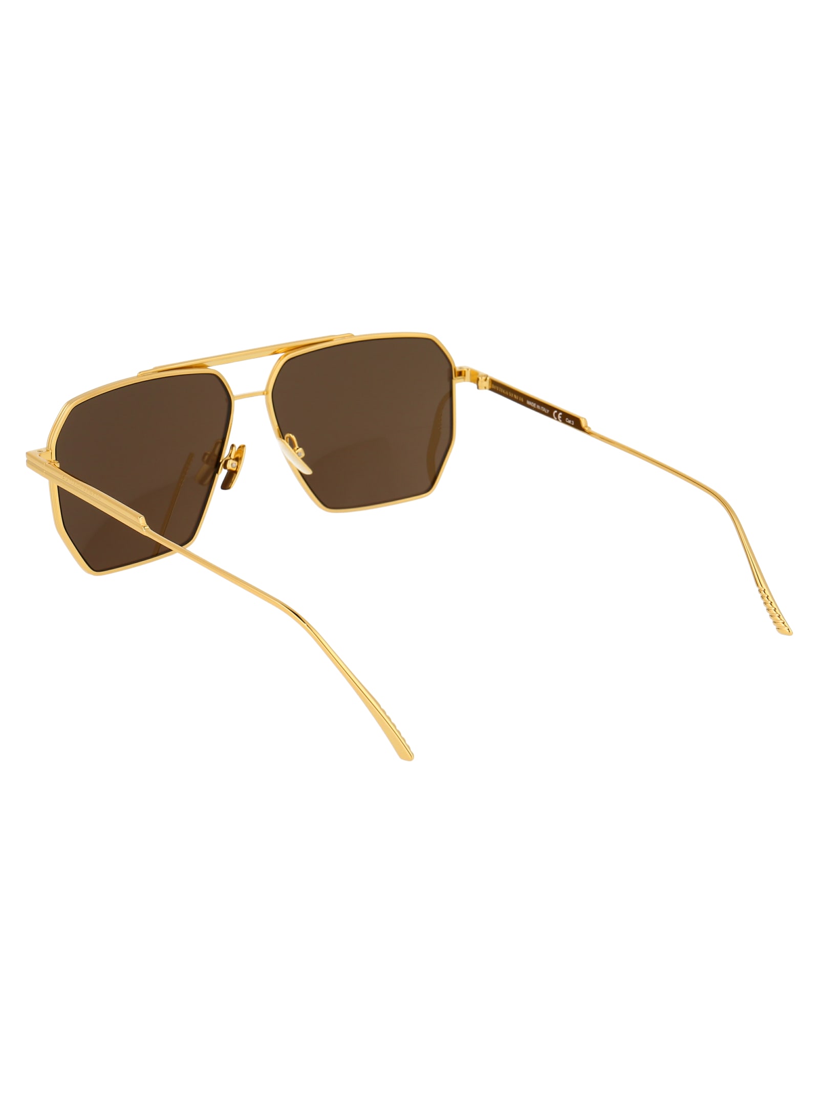 Bottega Veneta Bv1012s Sunglasses In Gold