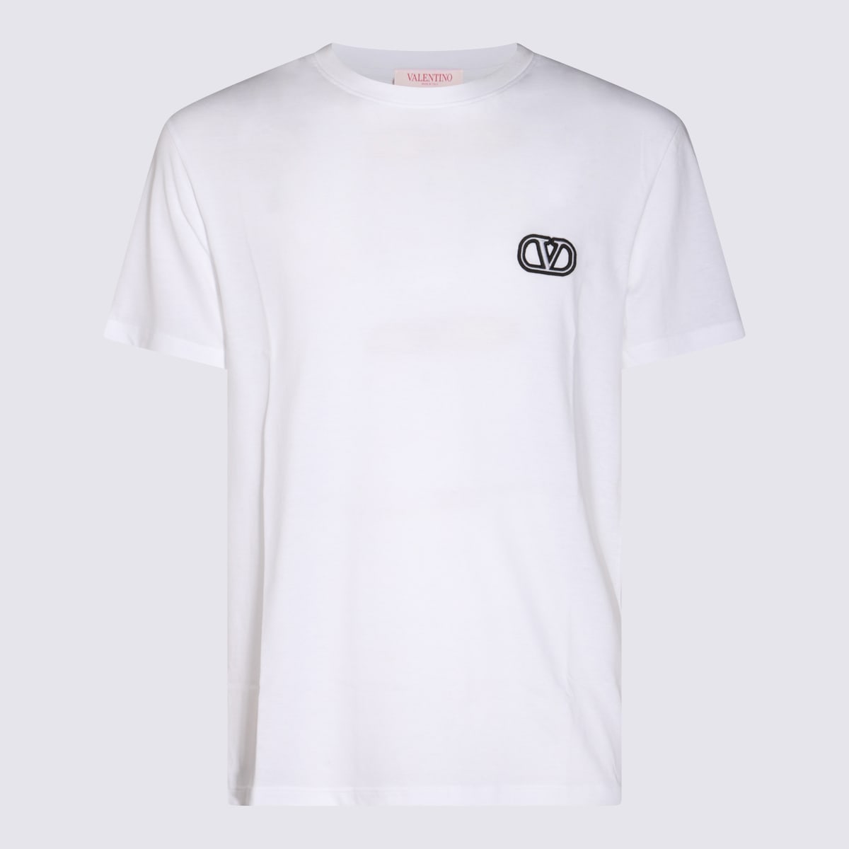 Shop Valentino White Cotton T-shirt