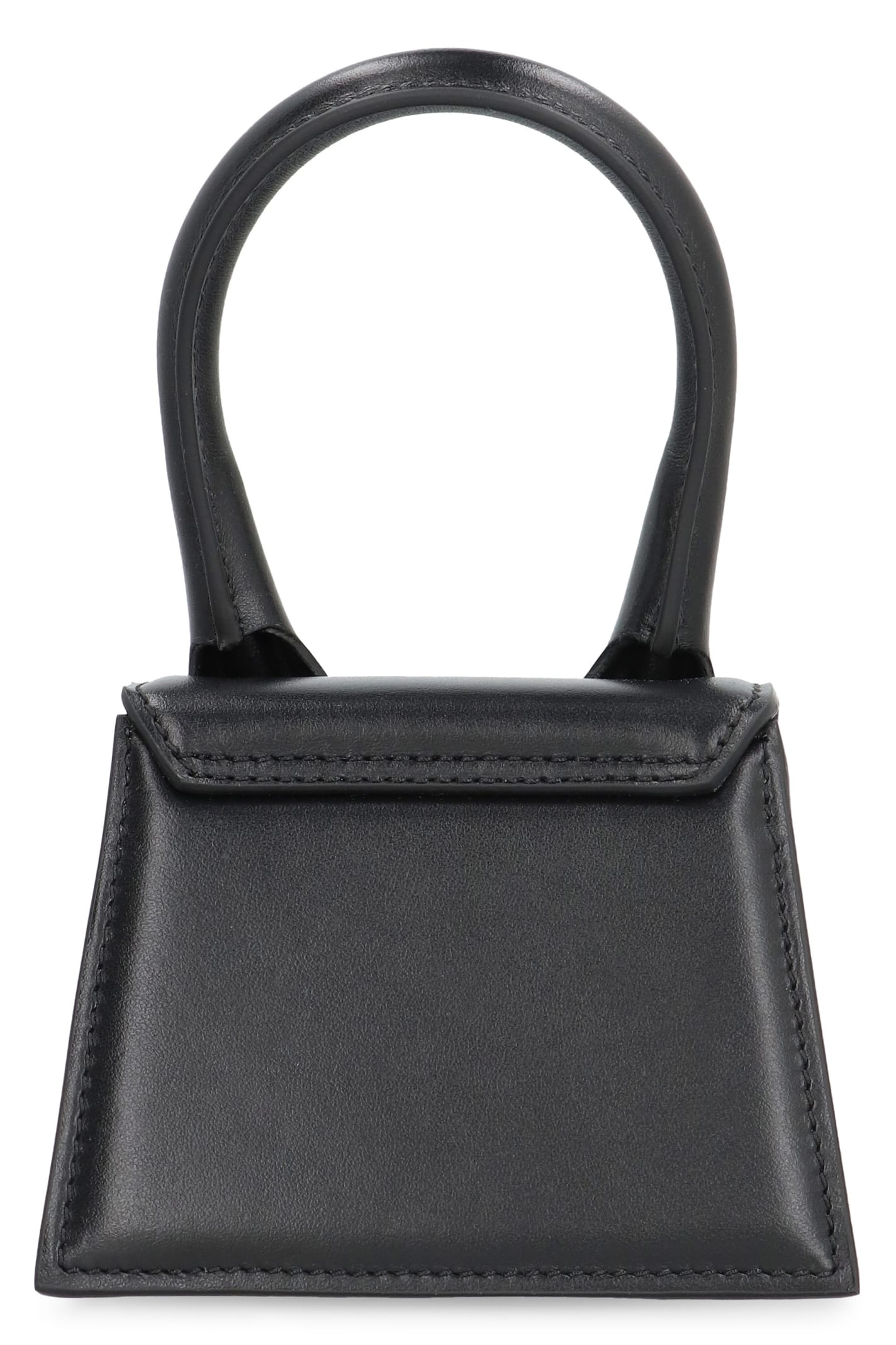 Shop Jacquemus Le Chiquito Leather Handbag In Black