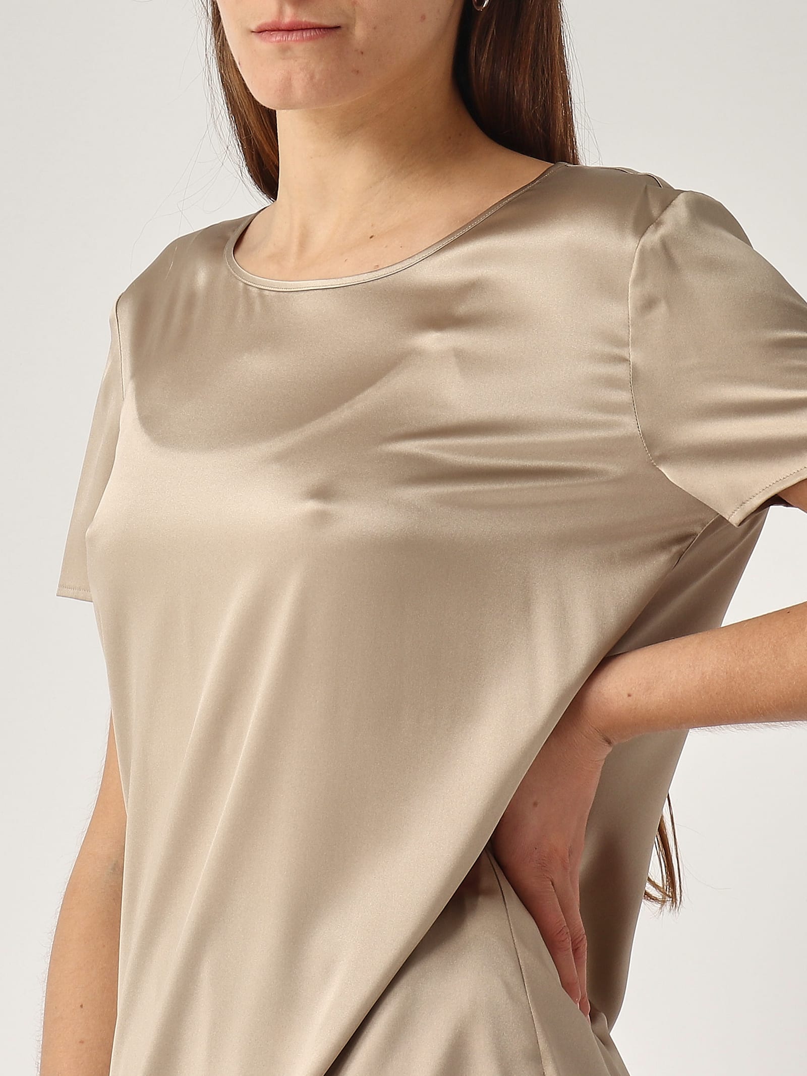 Max Mara Cortona Blouse In Oro