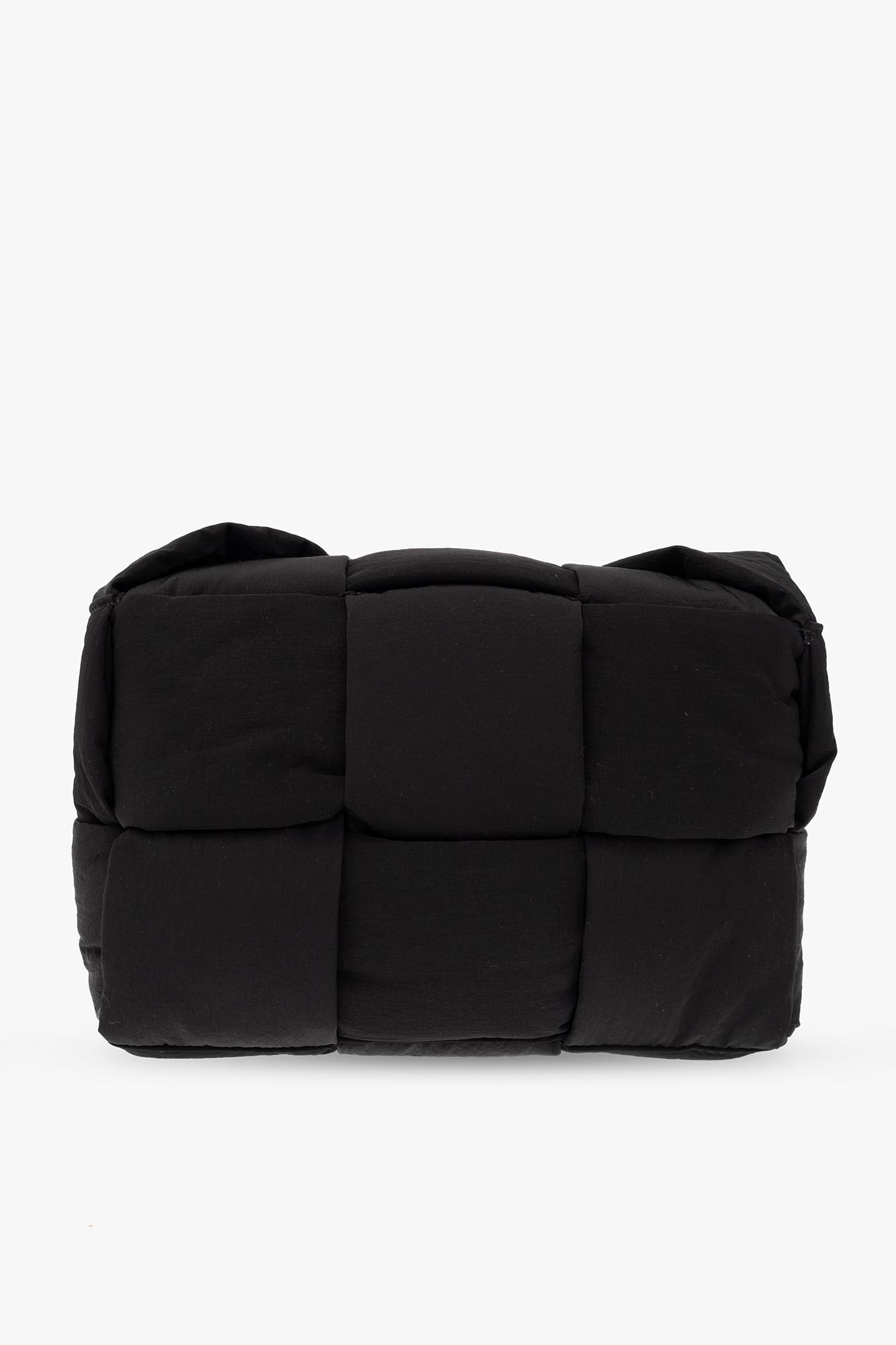 Bottega Veneta Padded Tech Cassette Piccola Crossbody Bag In Black