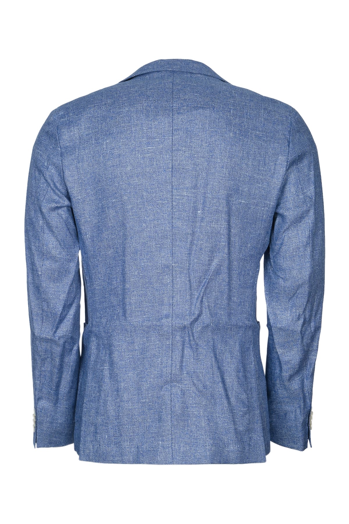 Hugo Boss Tailored Jacket With Flap Pockets And Vent In Blue
