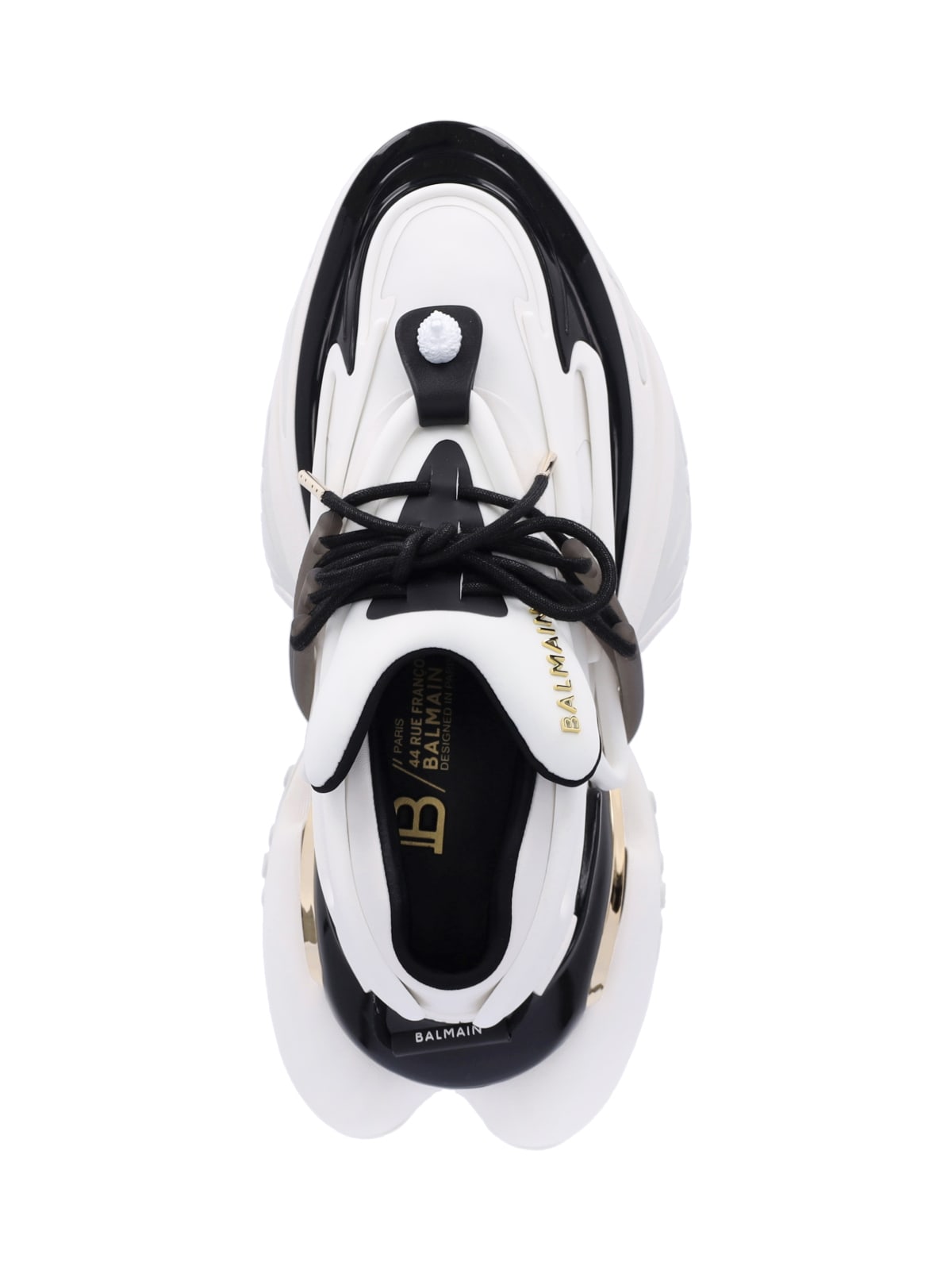 Shop Balmain Unicorn Low Sneakers In White