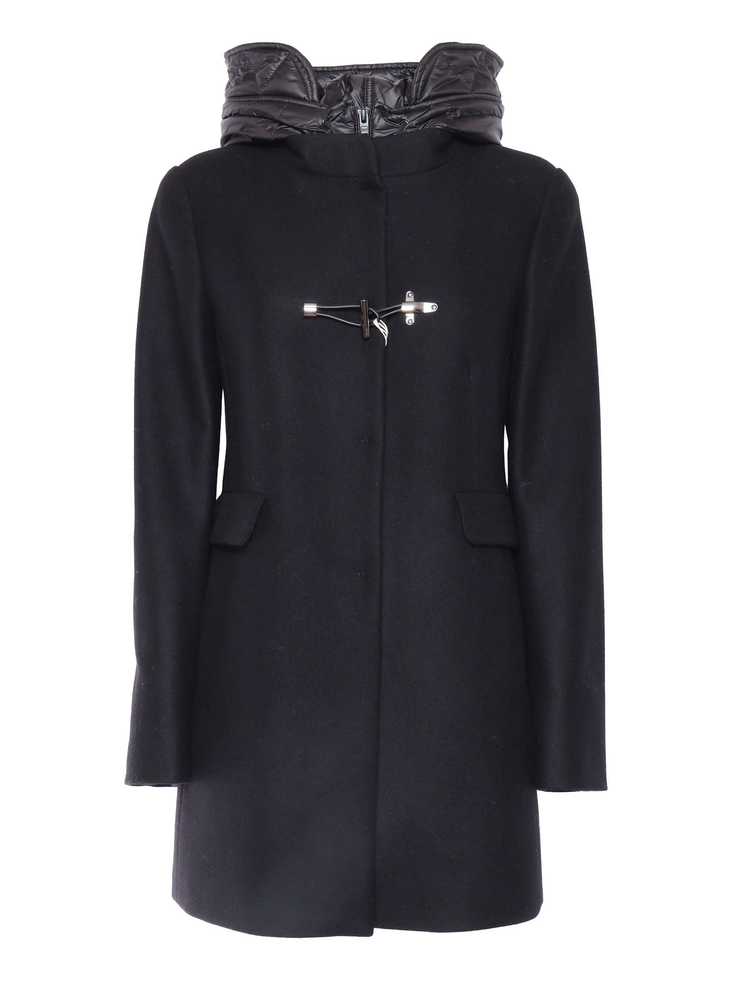 Toggle Coat With Nylon Front