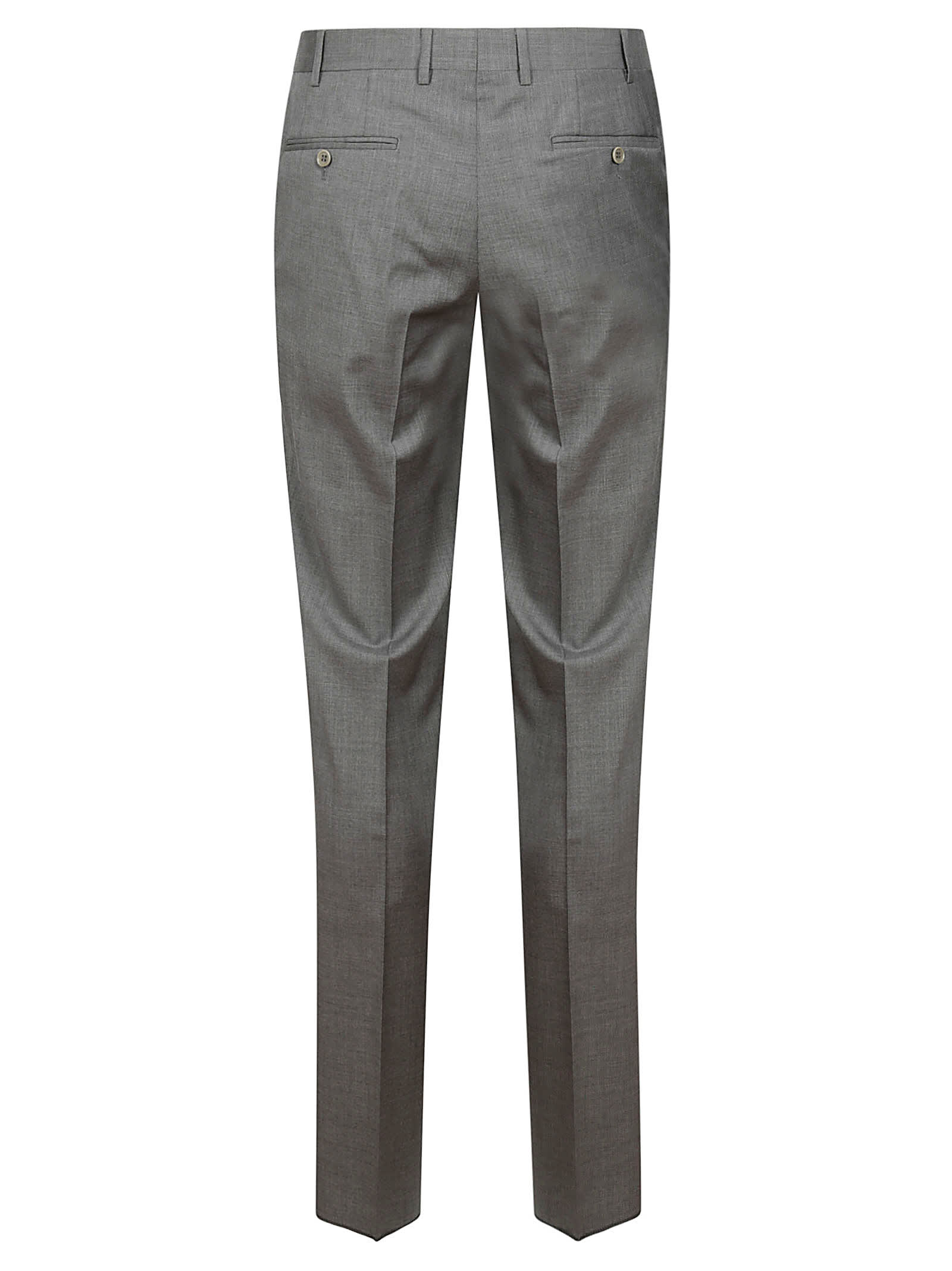 Shop Canali Suit With Vest In Grey