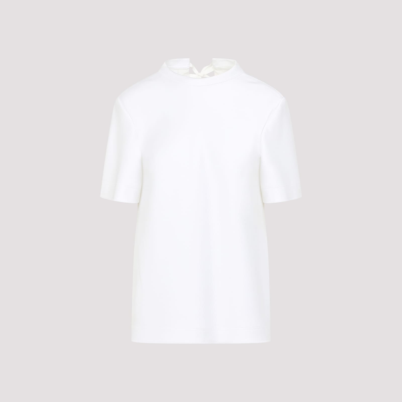 Shop Carven Bl206 Short Sleeves Blouse Top In White