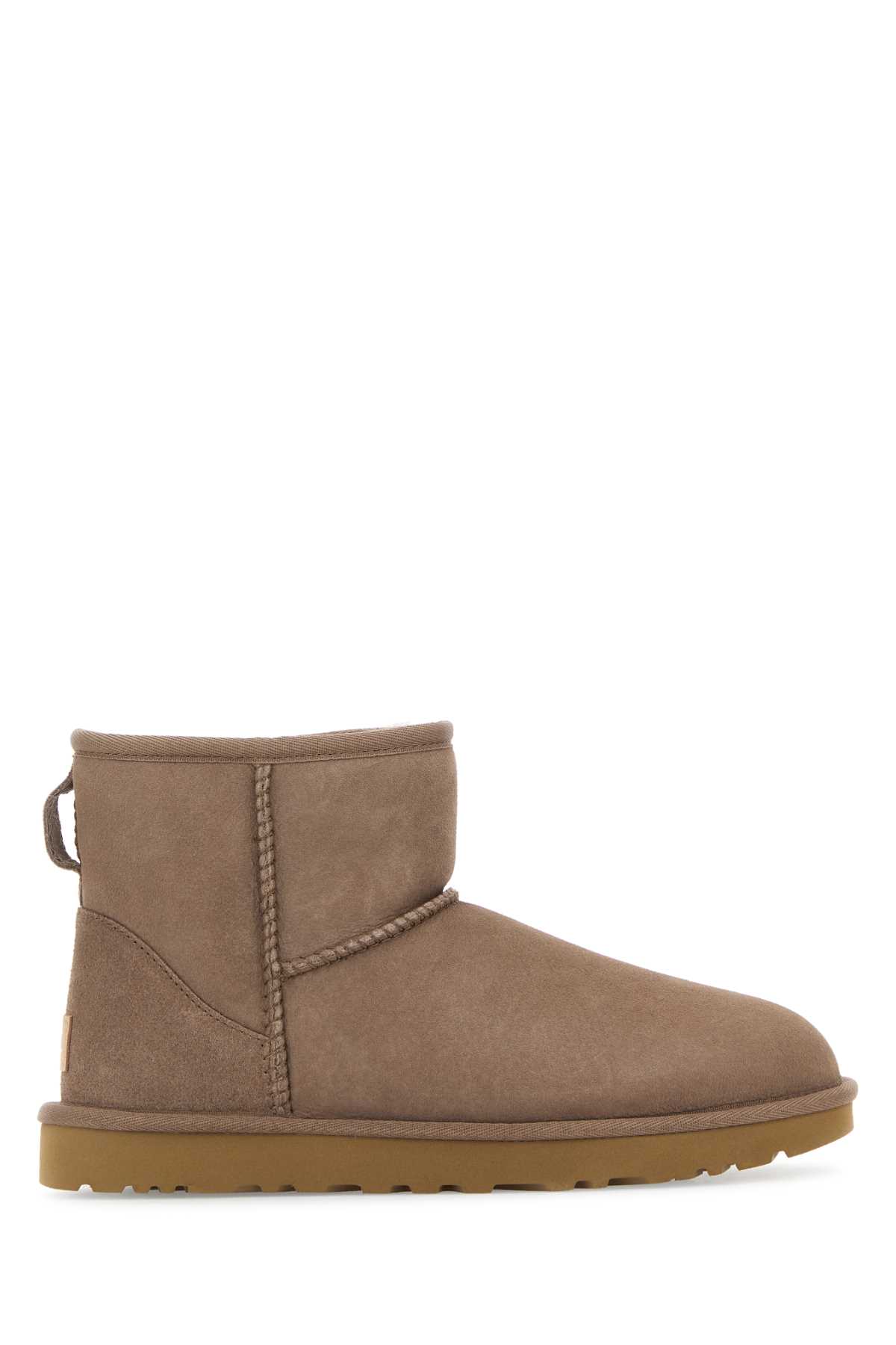 Ugg Cappuccino Suede Classic Mini Ii Ankle Boots In Brown