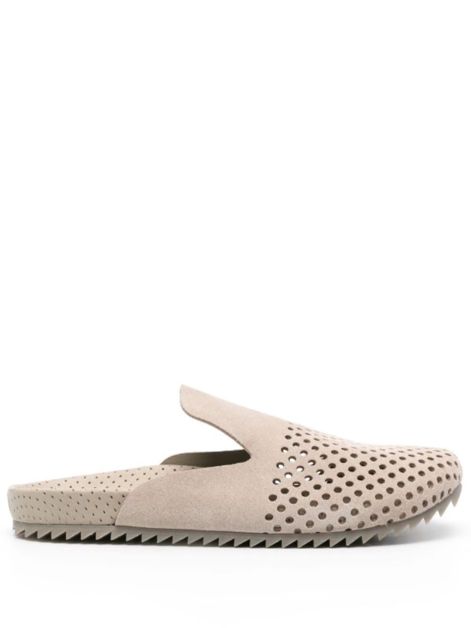 Pedro Garcia Casual Suede Slippers In Neutral