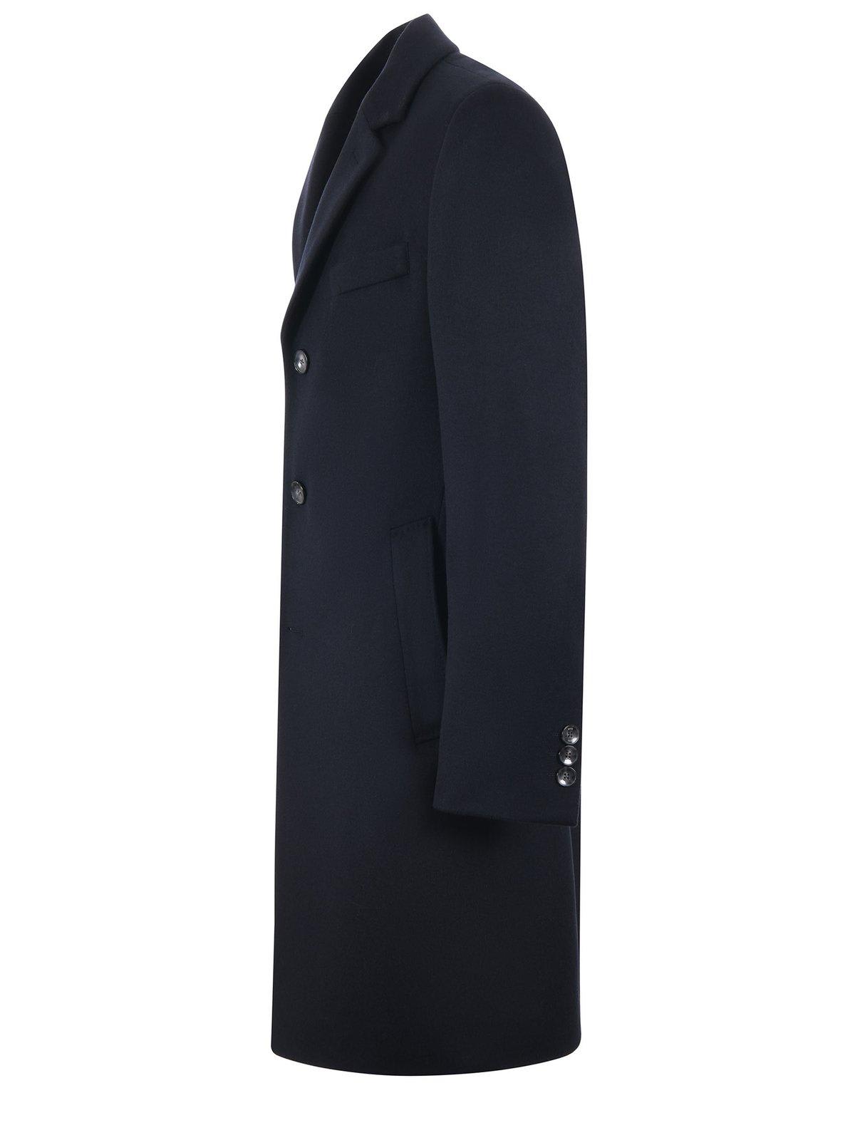 Shop Hugo Boss Single Breasted Slim-fit Coat