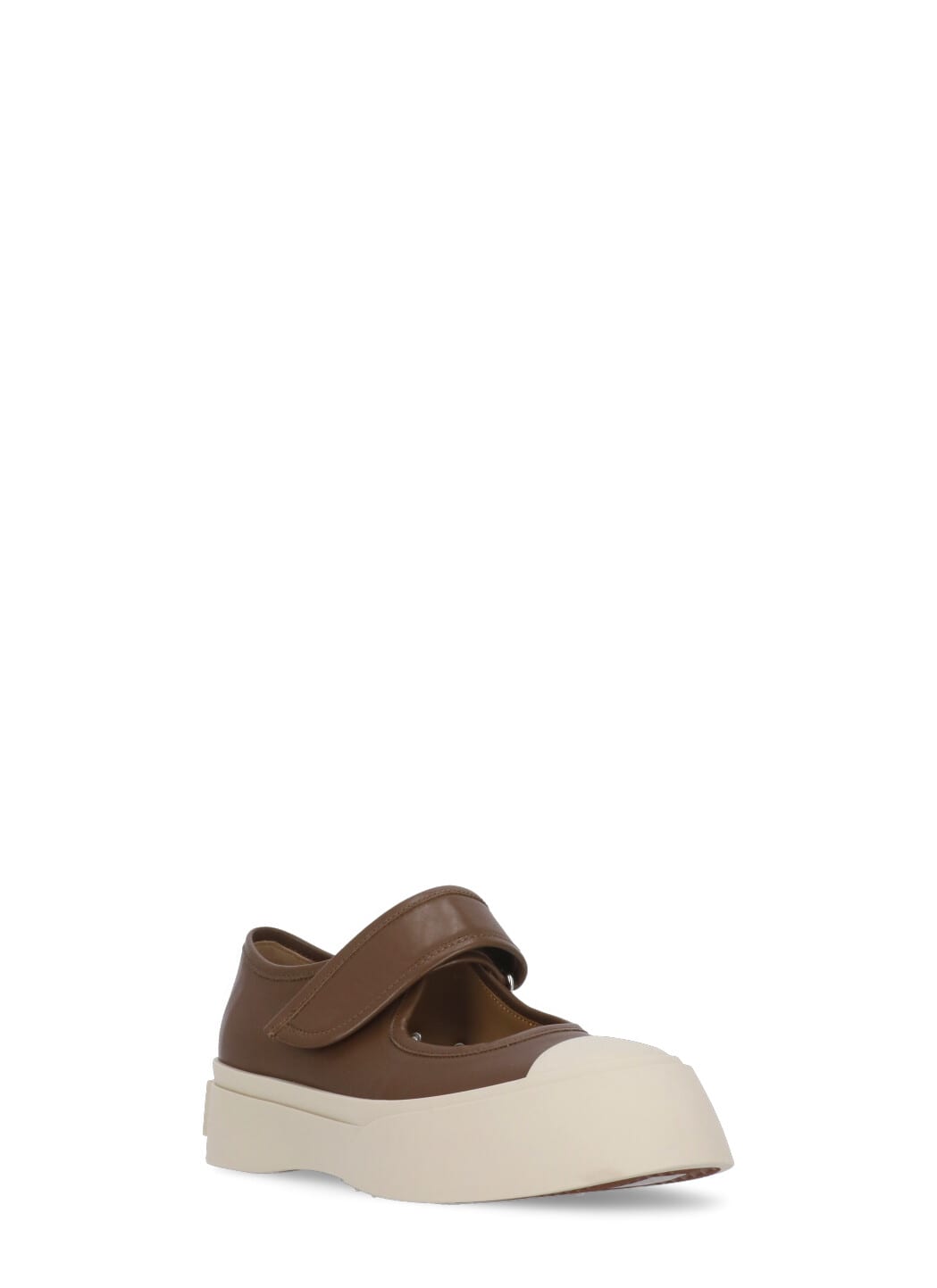 Shop Marni Mary Jane Sneakers In Brown