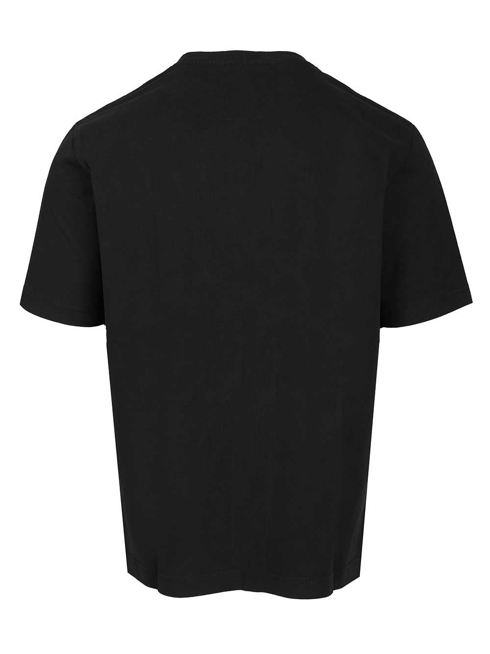 Maison Kitsuné Embroidered Cotton T-shirt With Dressed Fox Design In Black