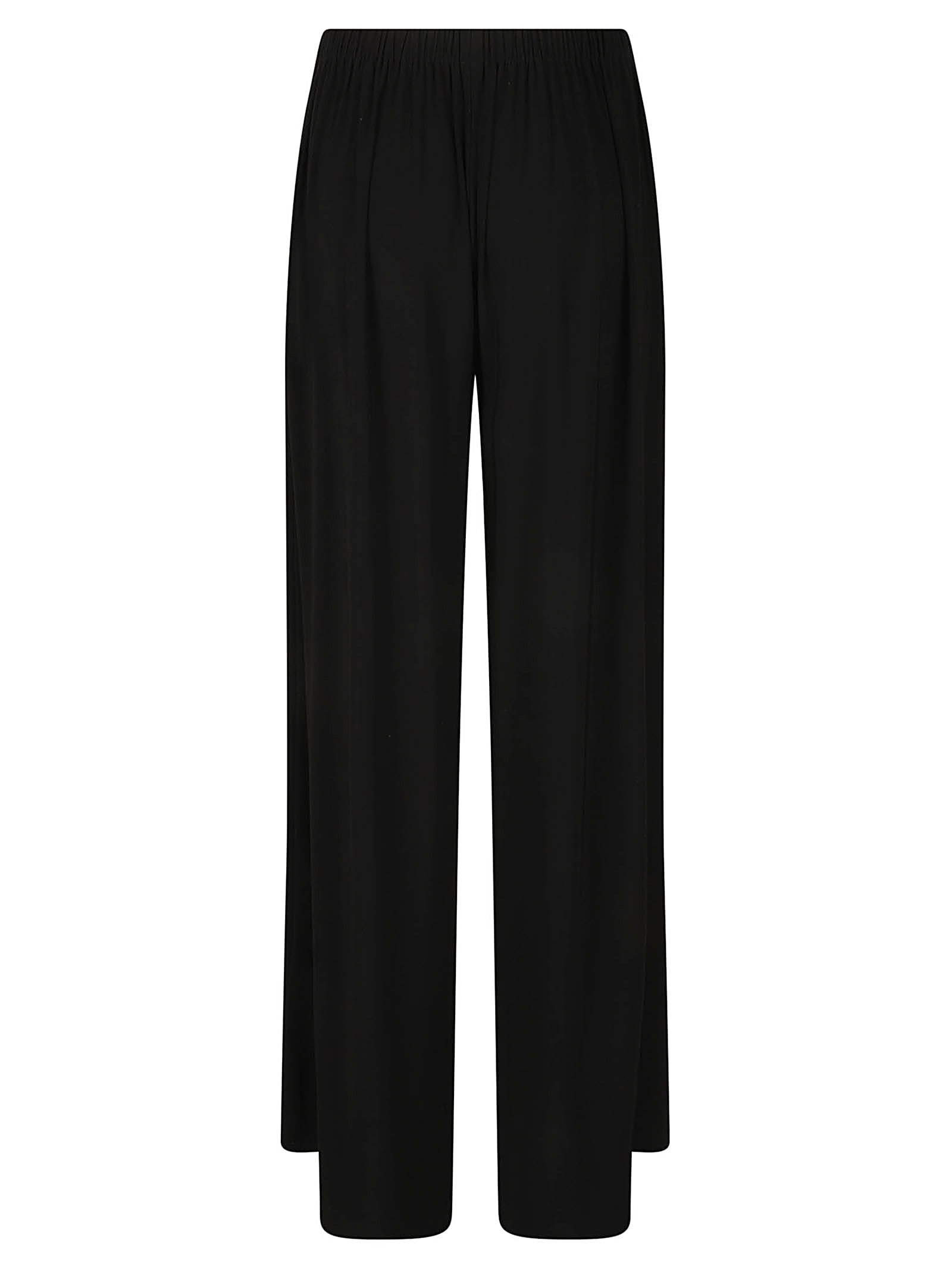 Shop Norma Kamali Trousers Black