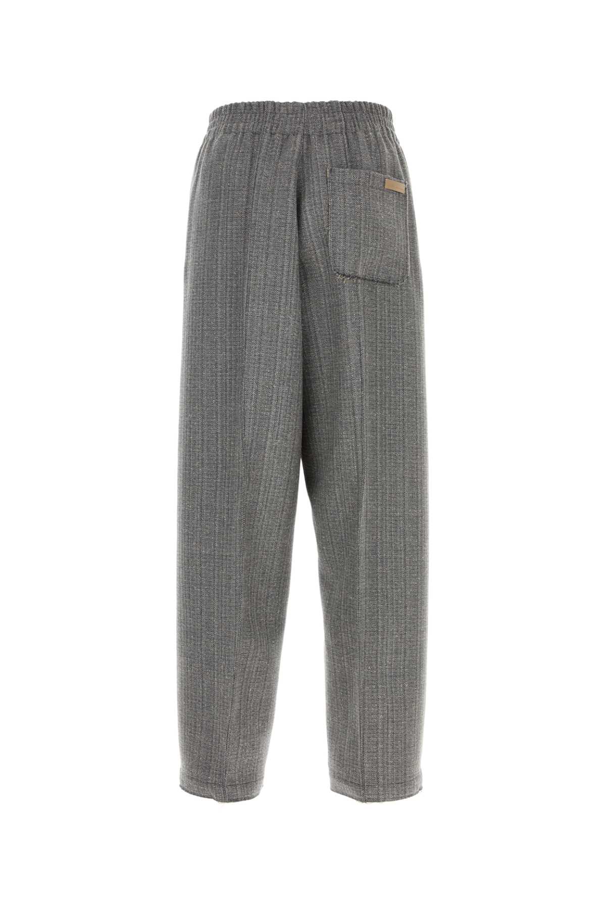 Ami Alexandre Mattiussi Ami Paris Men Virgin Wool Blend Trousers In Gray