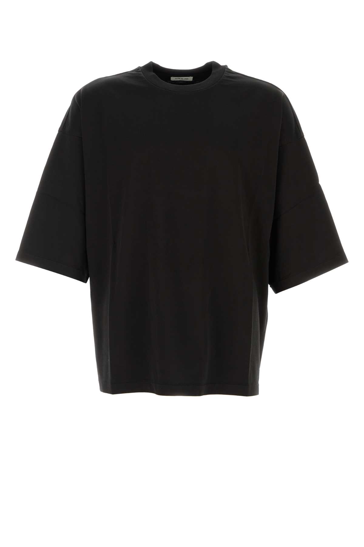 Fear Of God Short-sleeve Crewneck T-shirt In Black