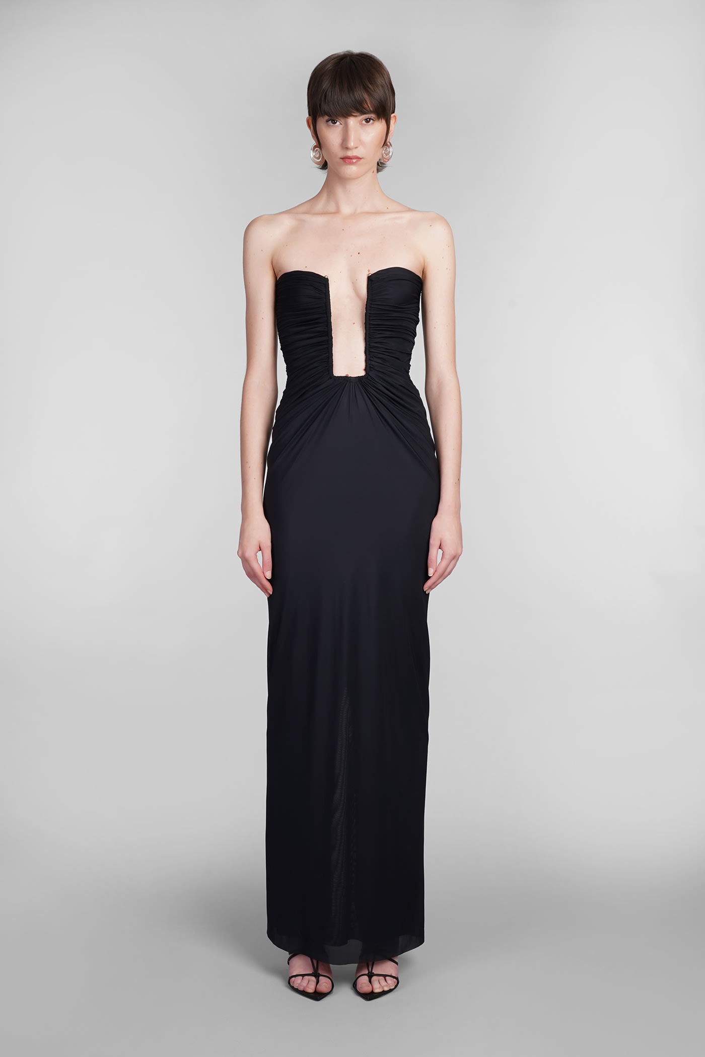 Shop Christopher Esber Dress In Black Viscose