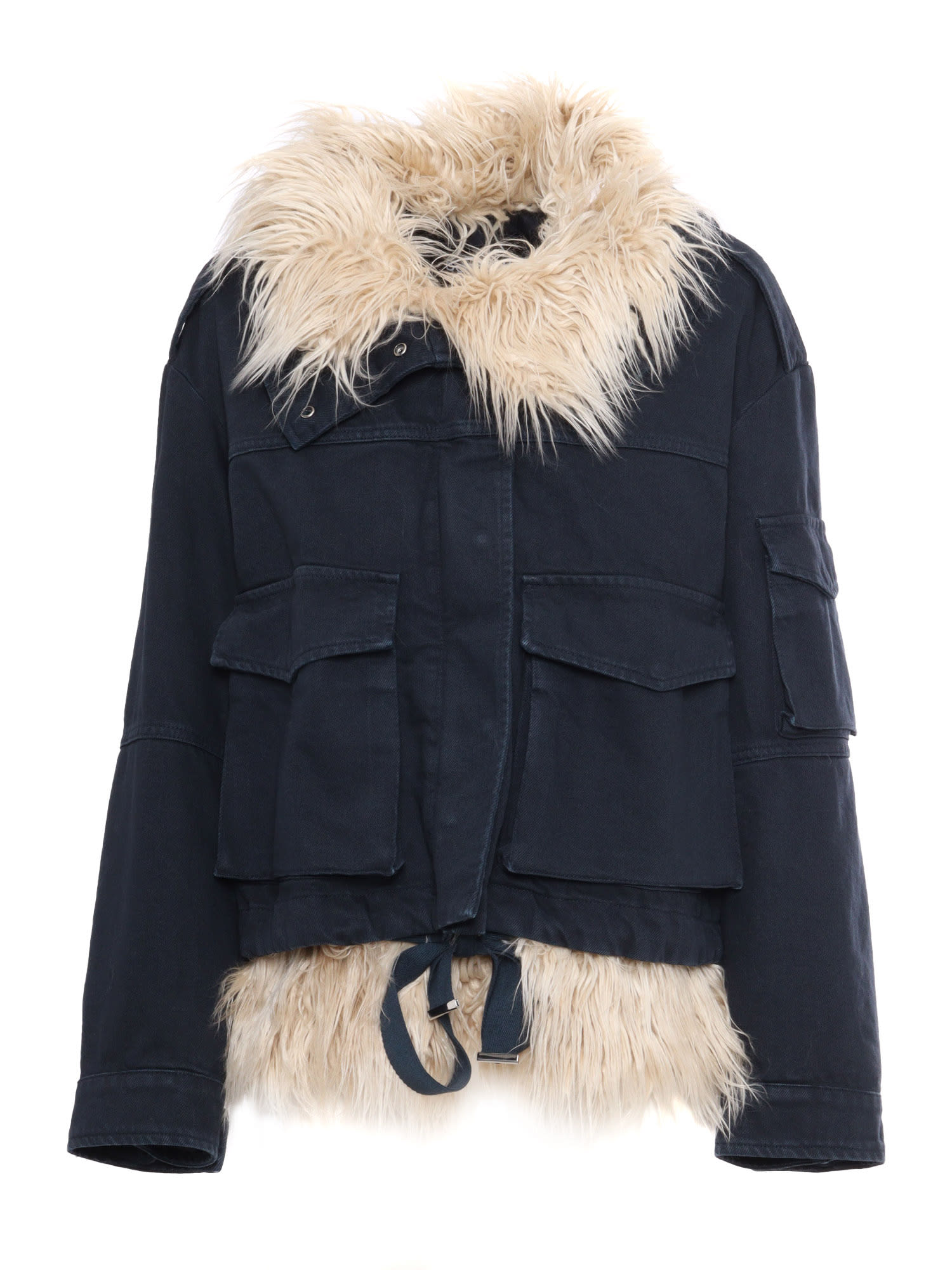 Shop Dondup Parka Jacket In Multicolor