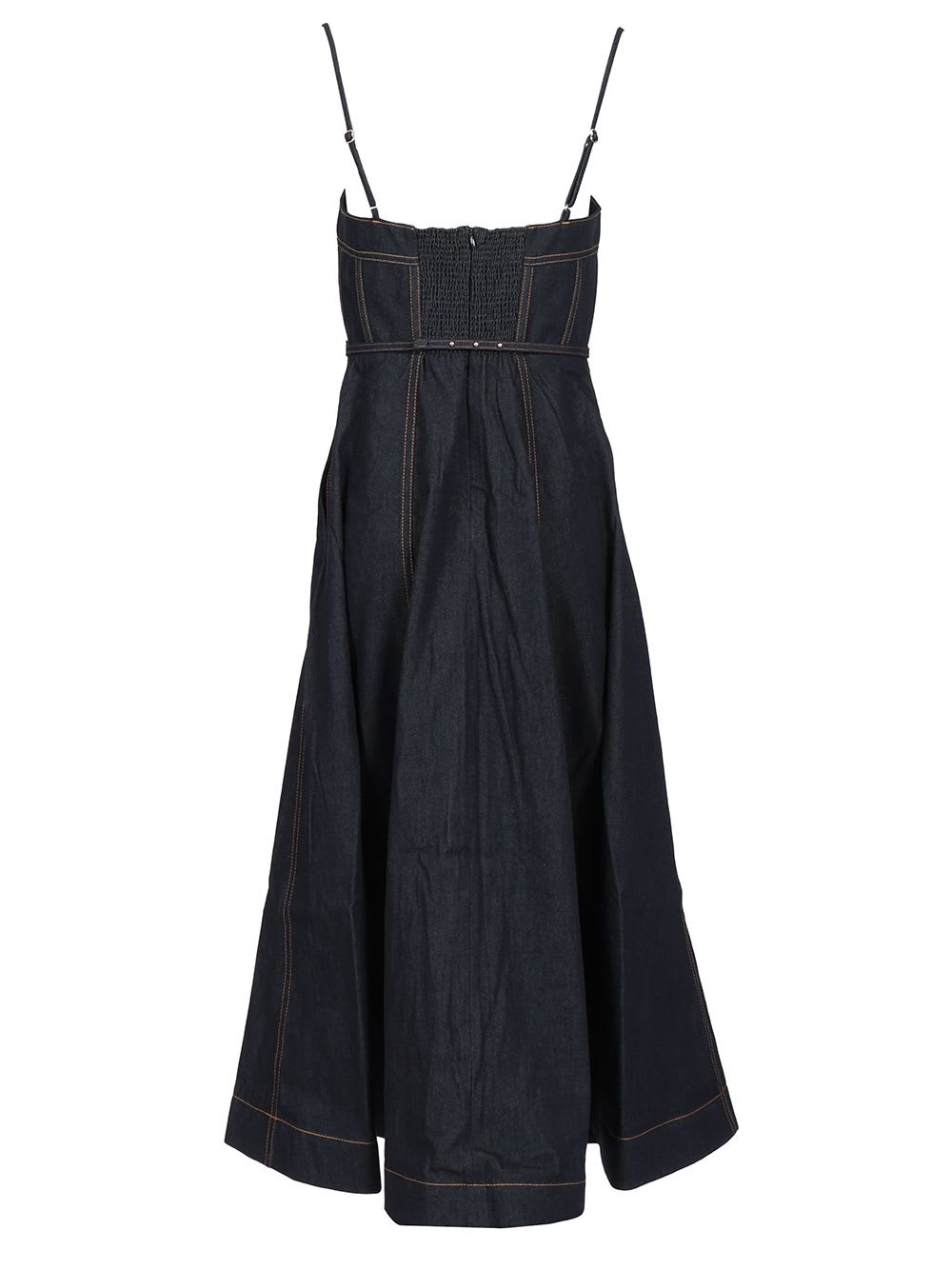 Zimmermann Denim Corset Dresses In Blue