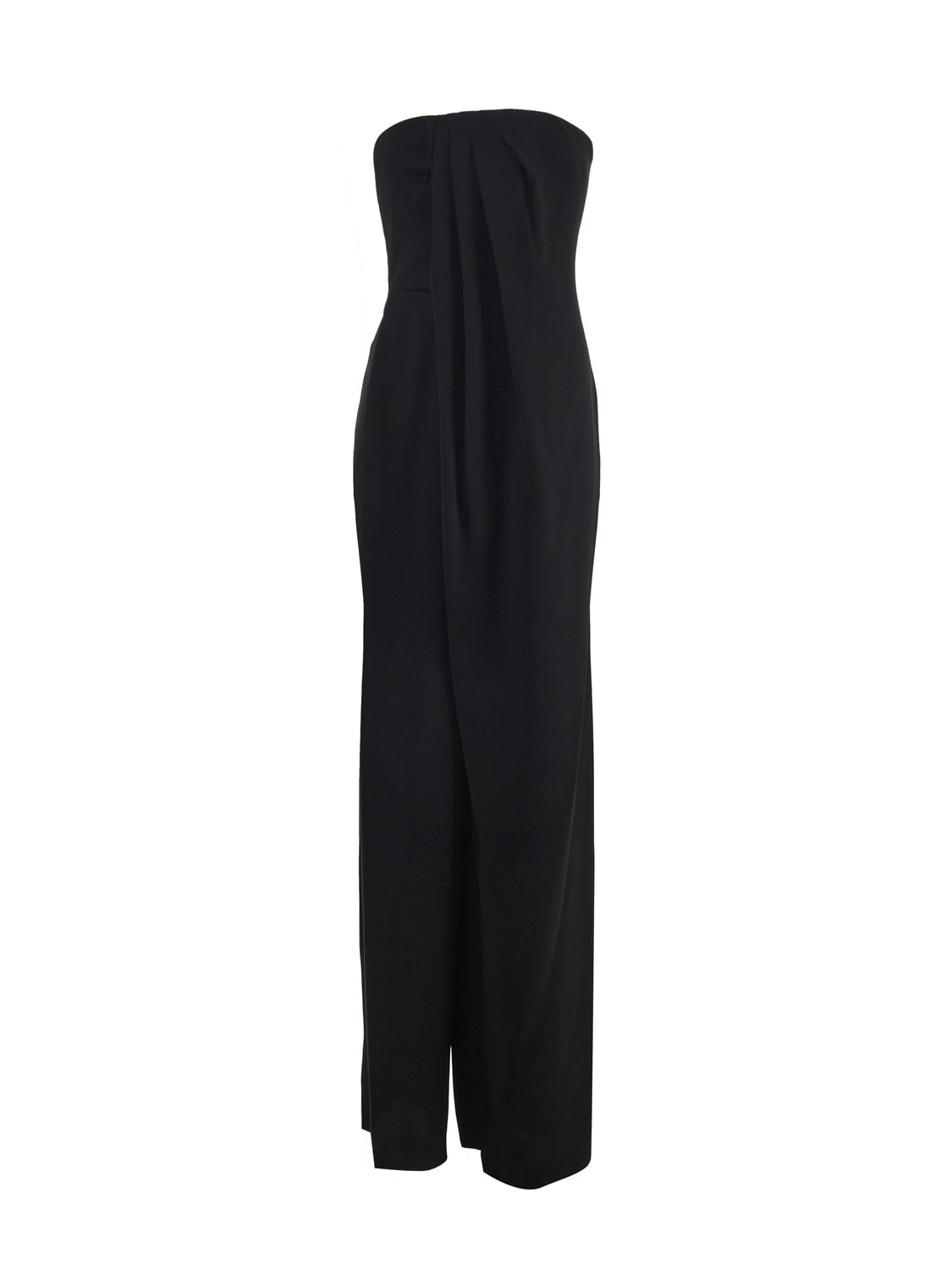 Shop Max Mara Cady Bustier Jumpsuit In Black