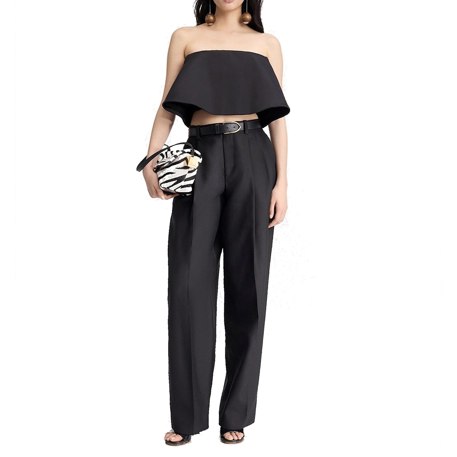 Jacquemus Curzio Pleated Trousers In Black
