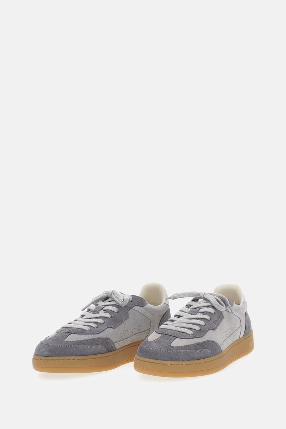 Axel Arigato Leather And Suede Sneakers With Embossed Logo In Gray
