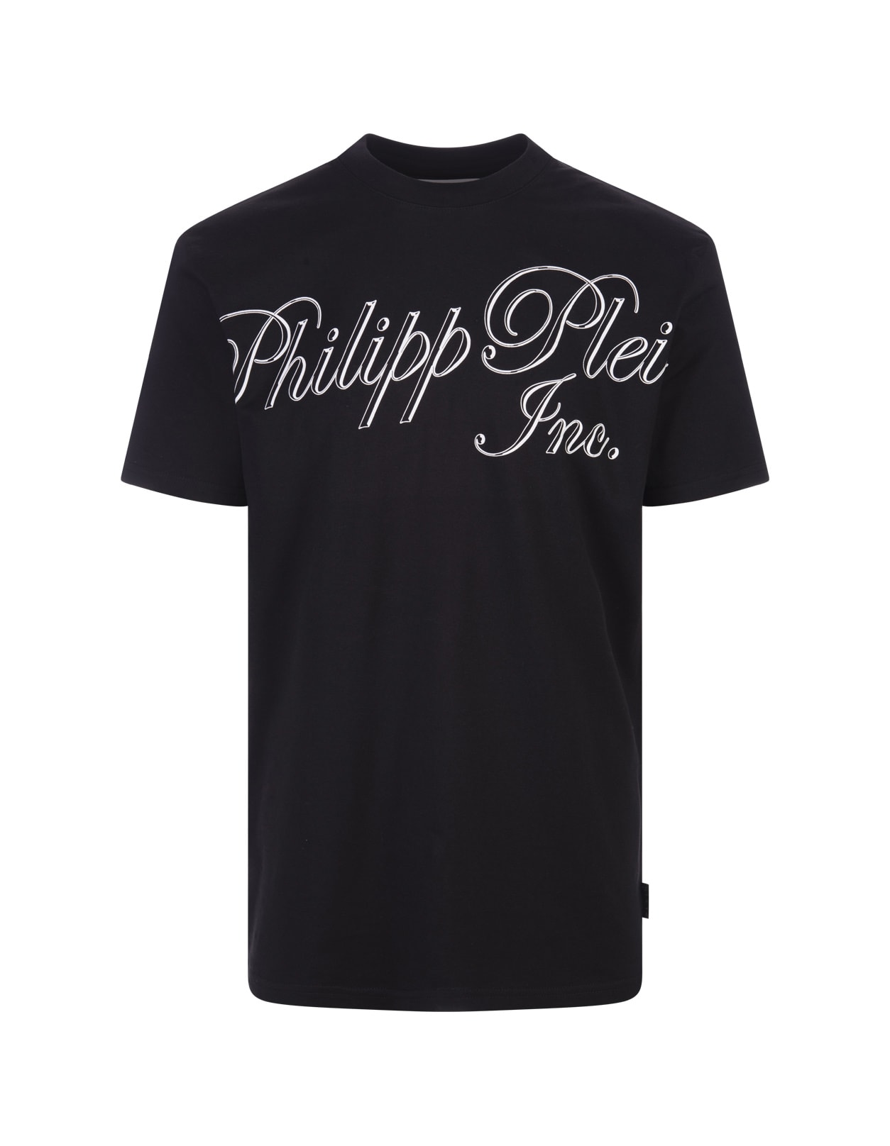 Philipp Plein Black T-shirt With  Tm Print