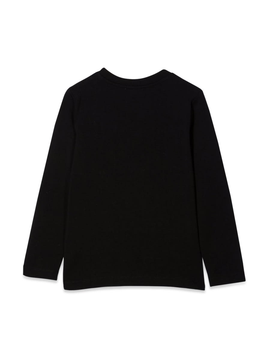Moschino Felpa Double Question Mark In Black