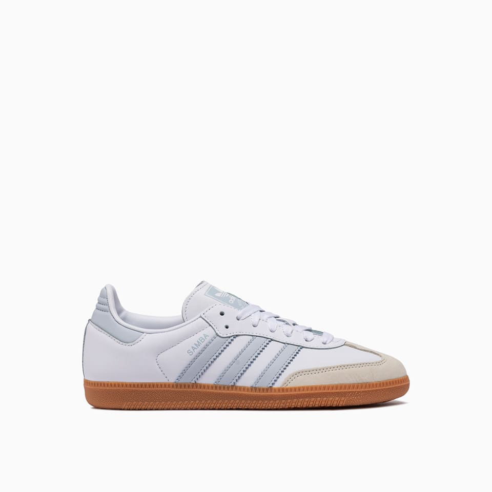 Adidas Originals Womens Adidas Samba Og Logo-print Leather And Suede Low-top Trainers