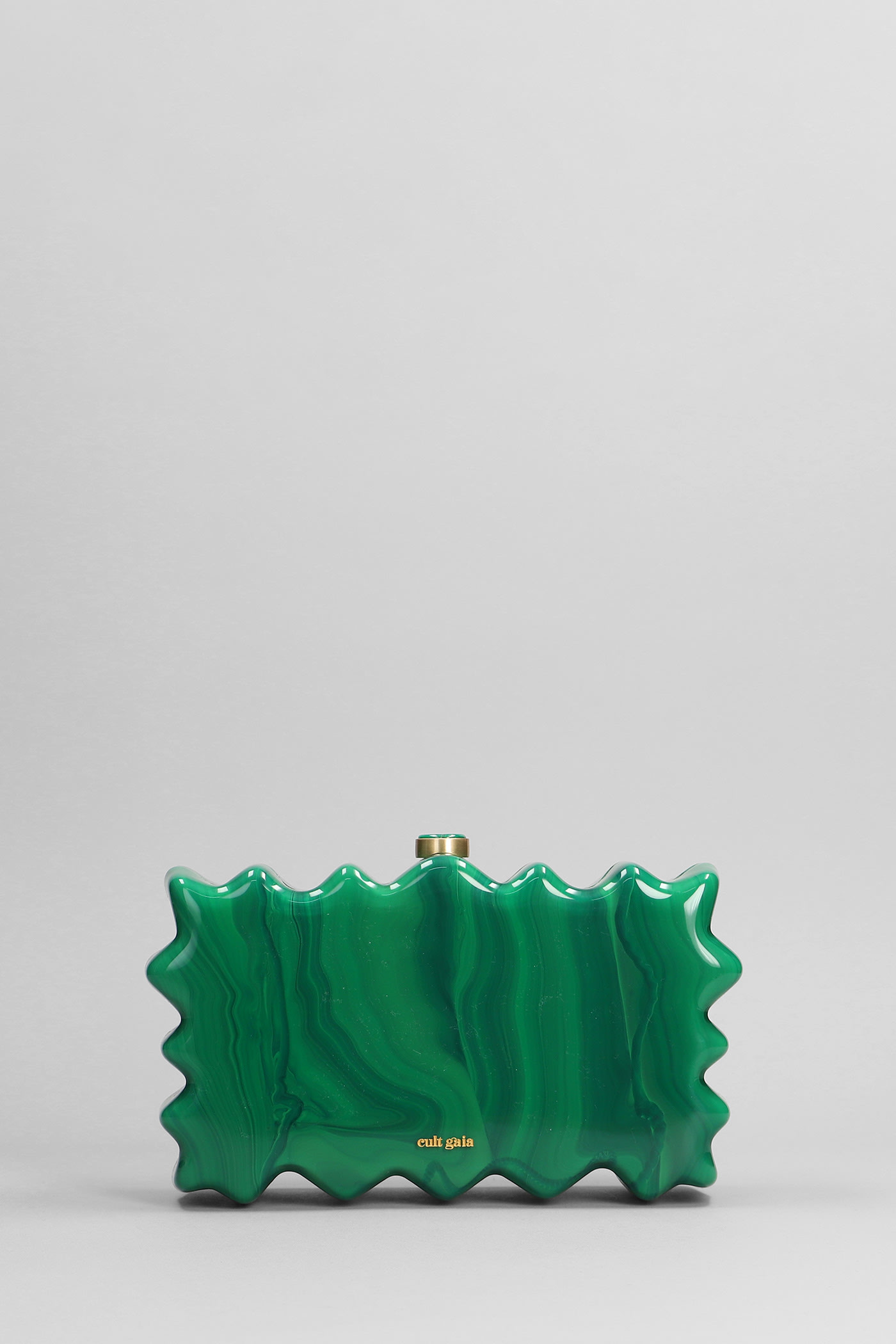 Shop Cult Gaia Paloma Clutch In Green Acrylic