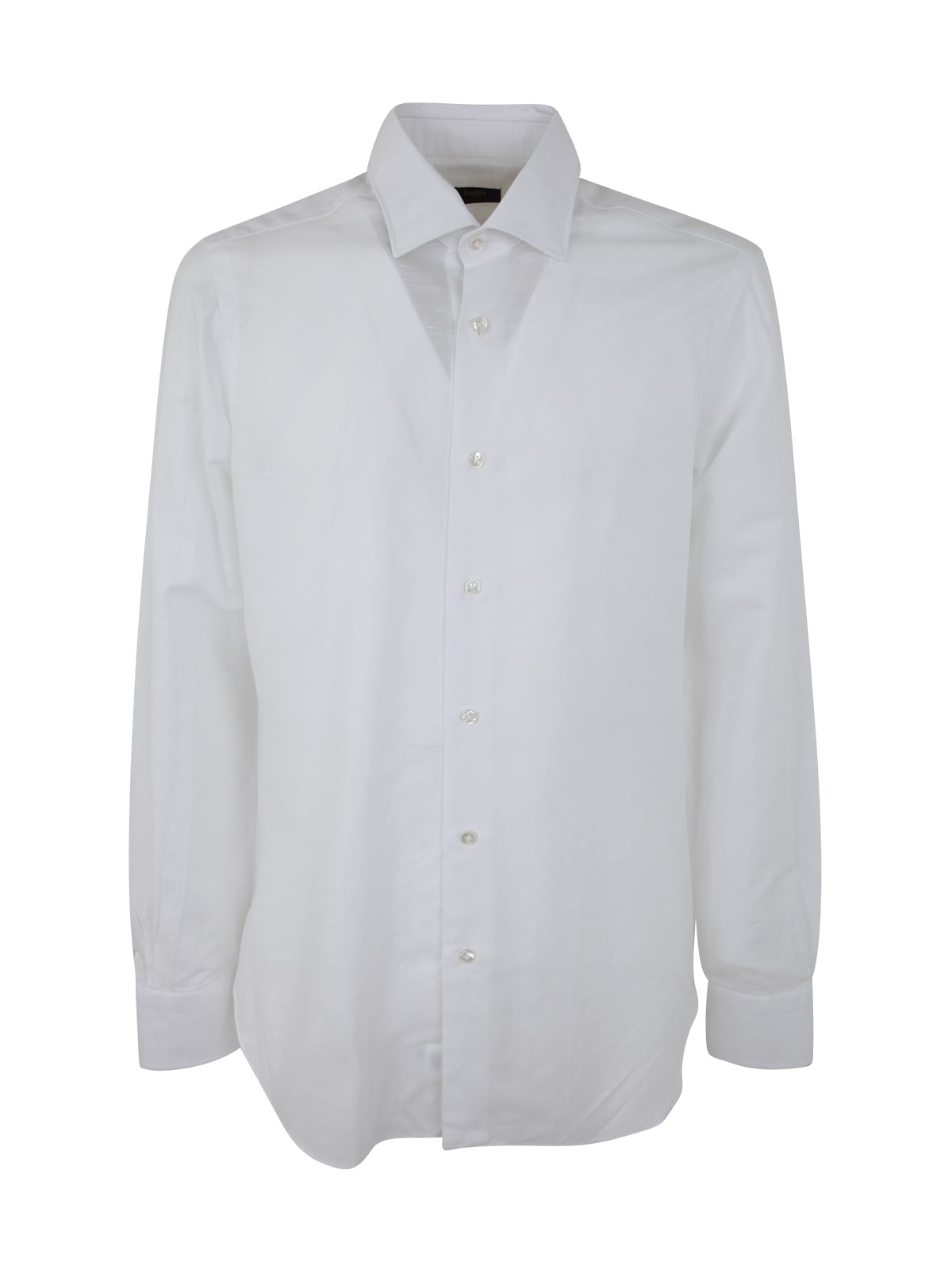 Shop Barba Napoli Cotton And Linen Shirt In White