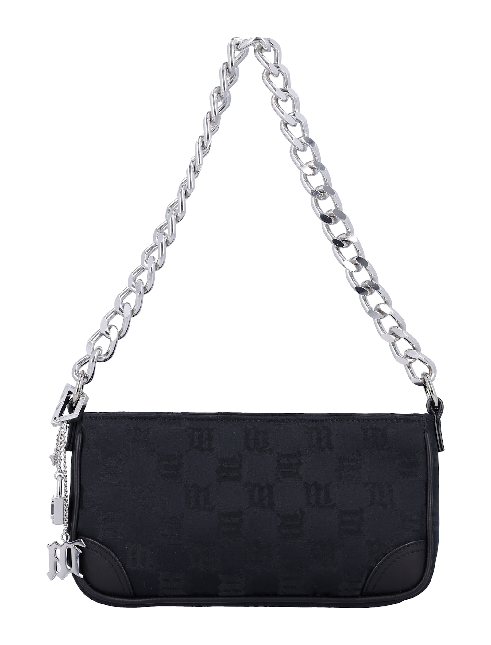 Shop Misbhv Monogram Chain Babe Bag In Black