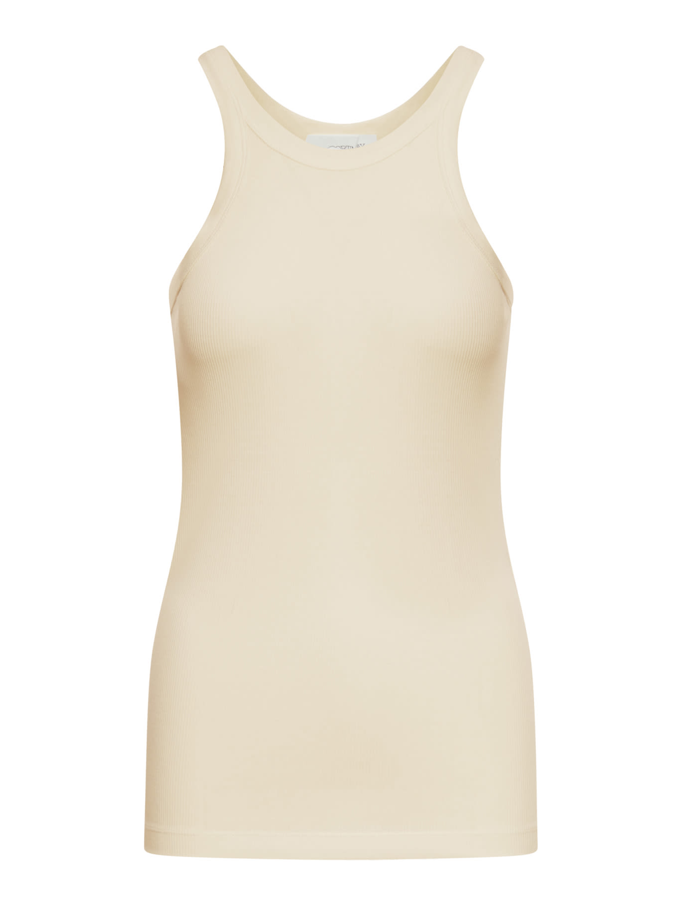 Sportmax Ribbed Sleeveless Top In Carne