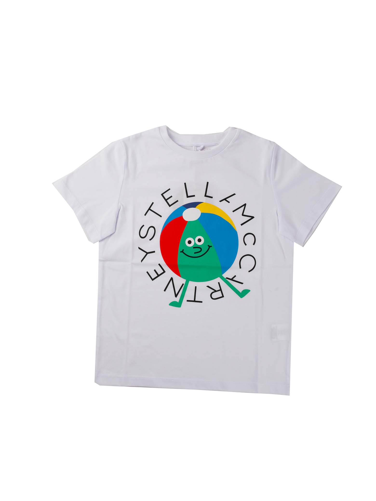 Stella McCartney Kids White Short Sleeve Tshirt With Print