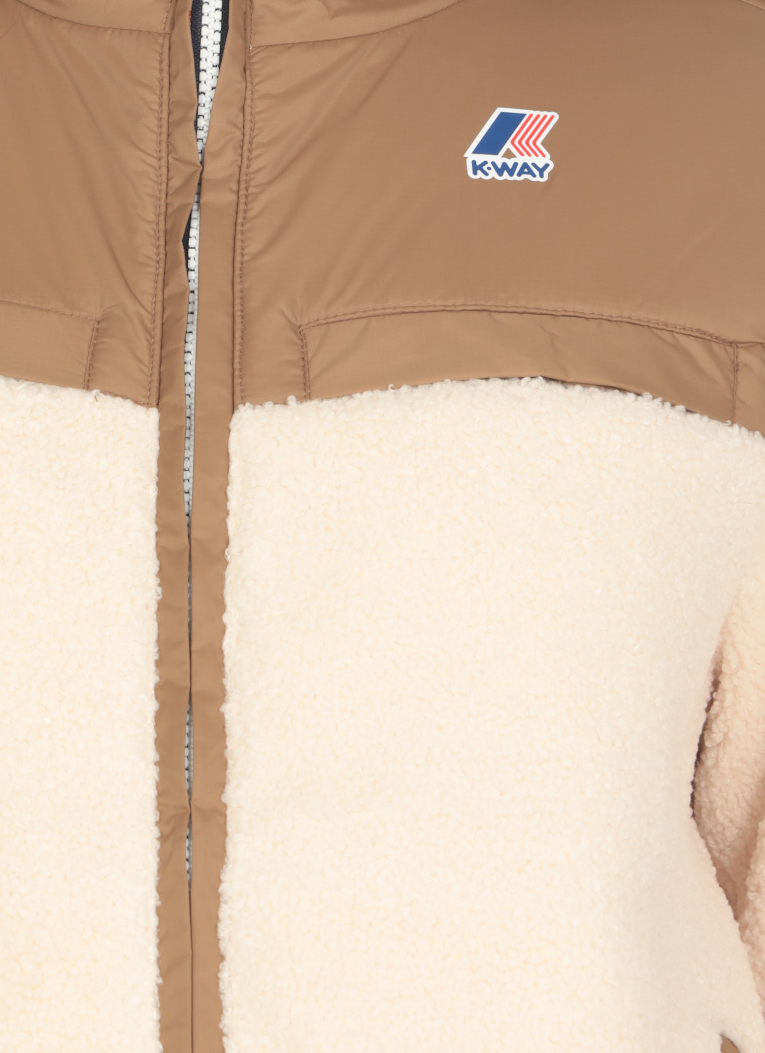 Shop K-way Neige Jacket In Beige