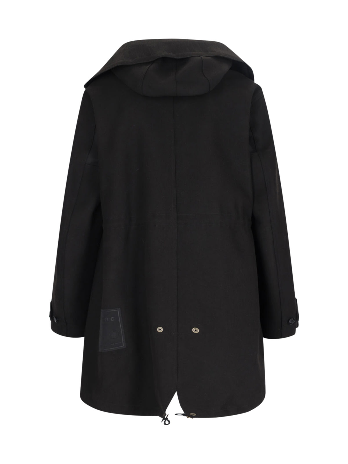 Shop Ten C Hooded Parka In Black