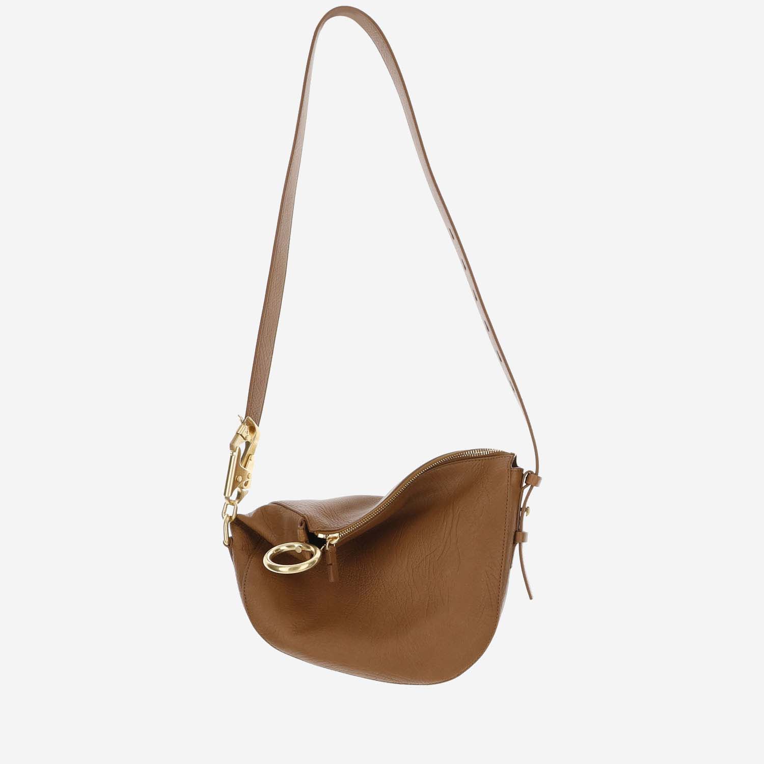 Shop Burberry Small Knight Bag In Brown