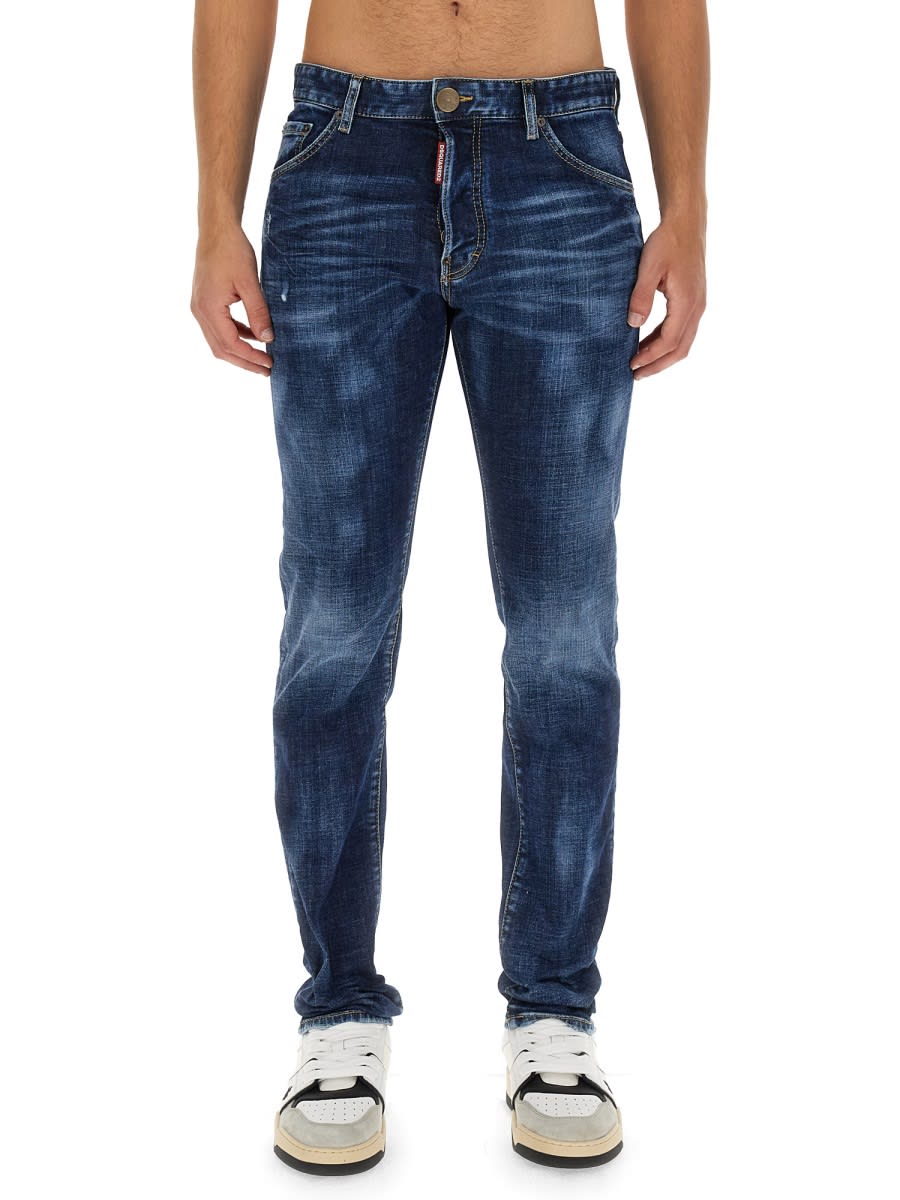 Dsquared2 Jeans With Logo In Blue
