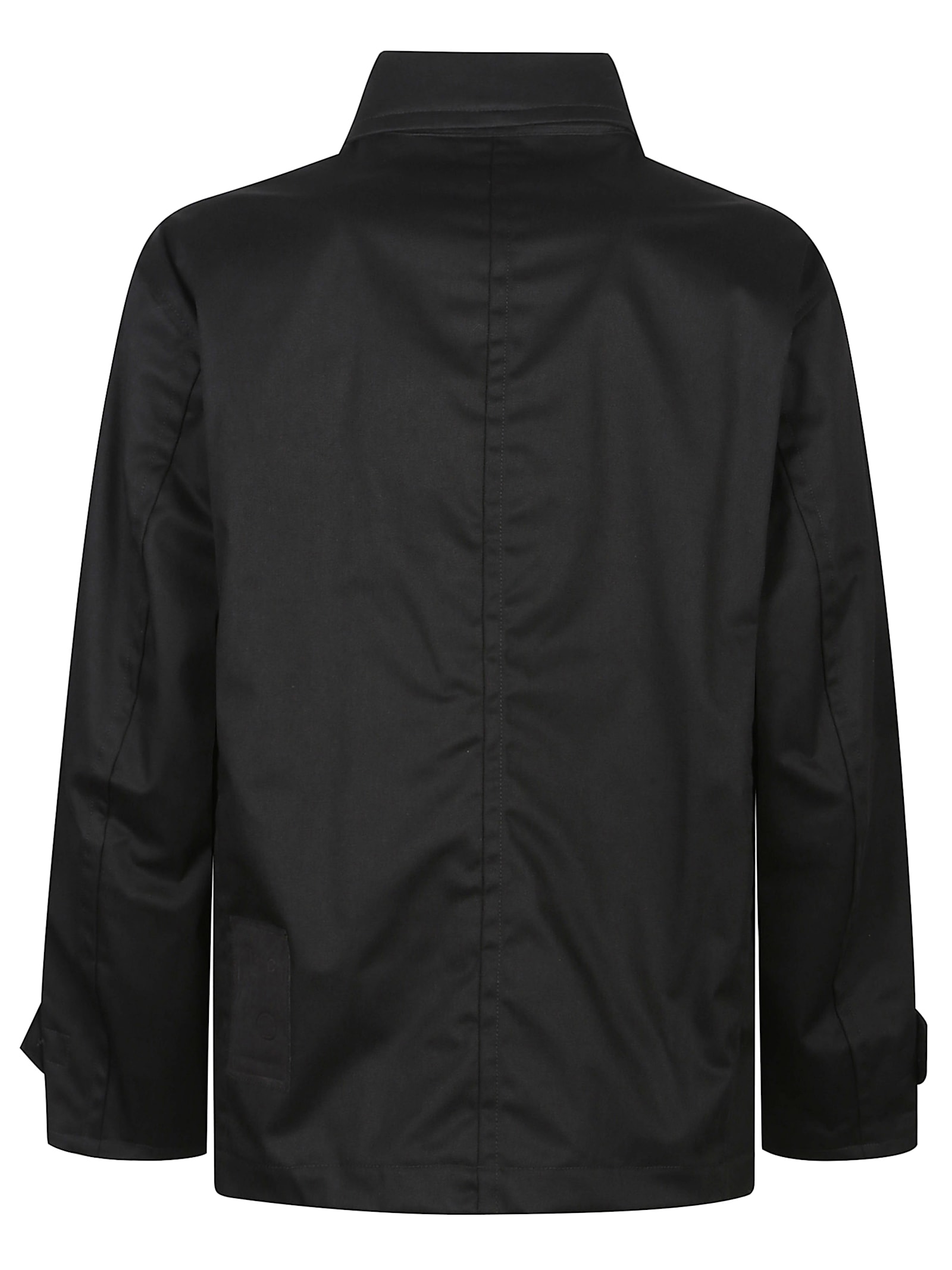 Ten C Collared Flap Pockets Adjustable Cuffs Jacket In Black