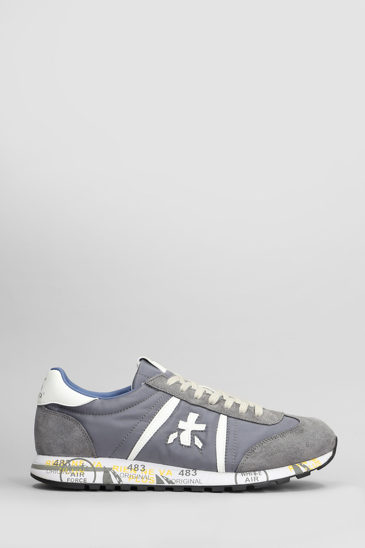 Lucy Sneakers In Grey Suede And Fabric