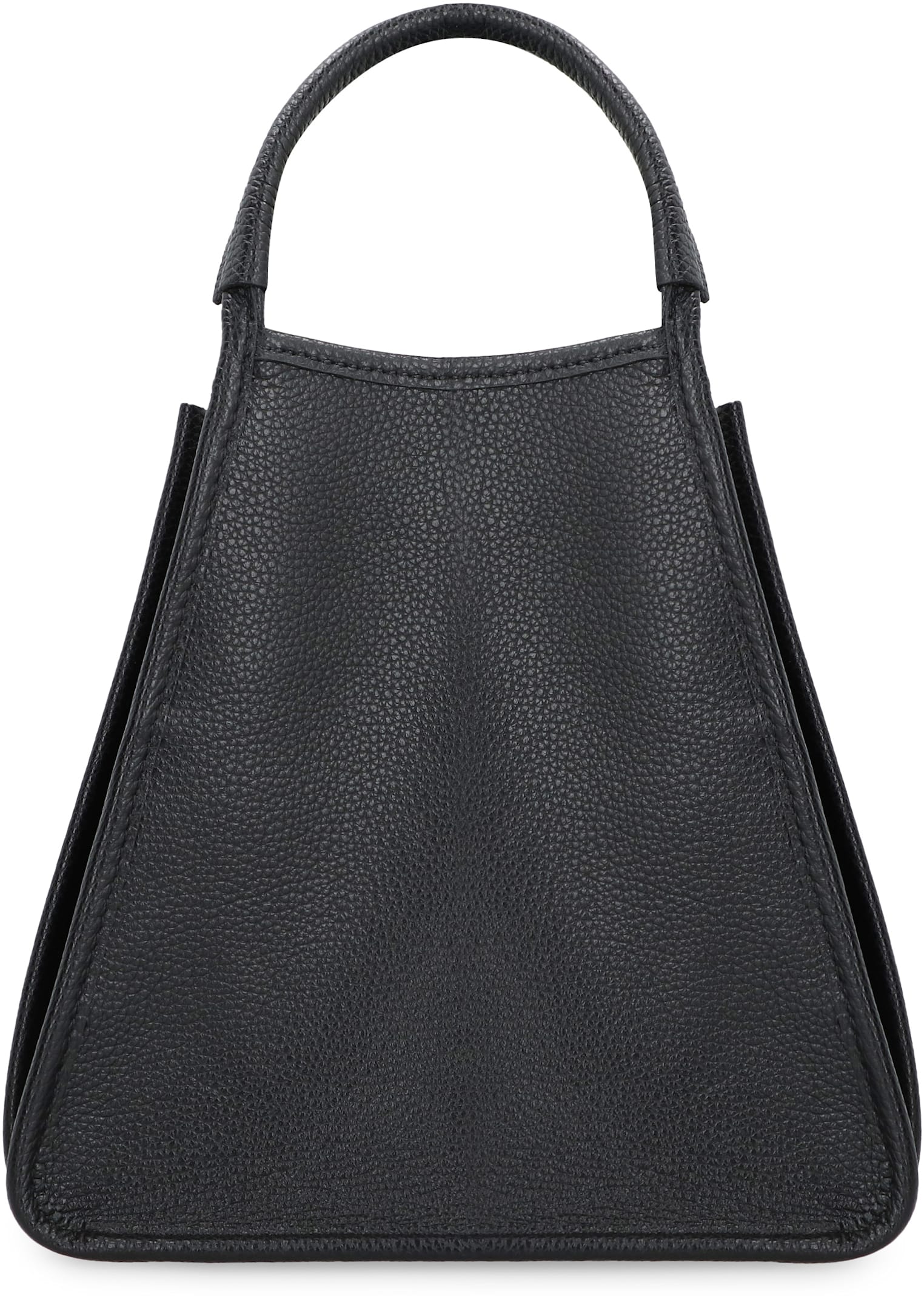 Shop Longchamp Le Foulonné S Leather Bag In Black