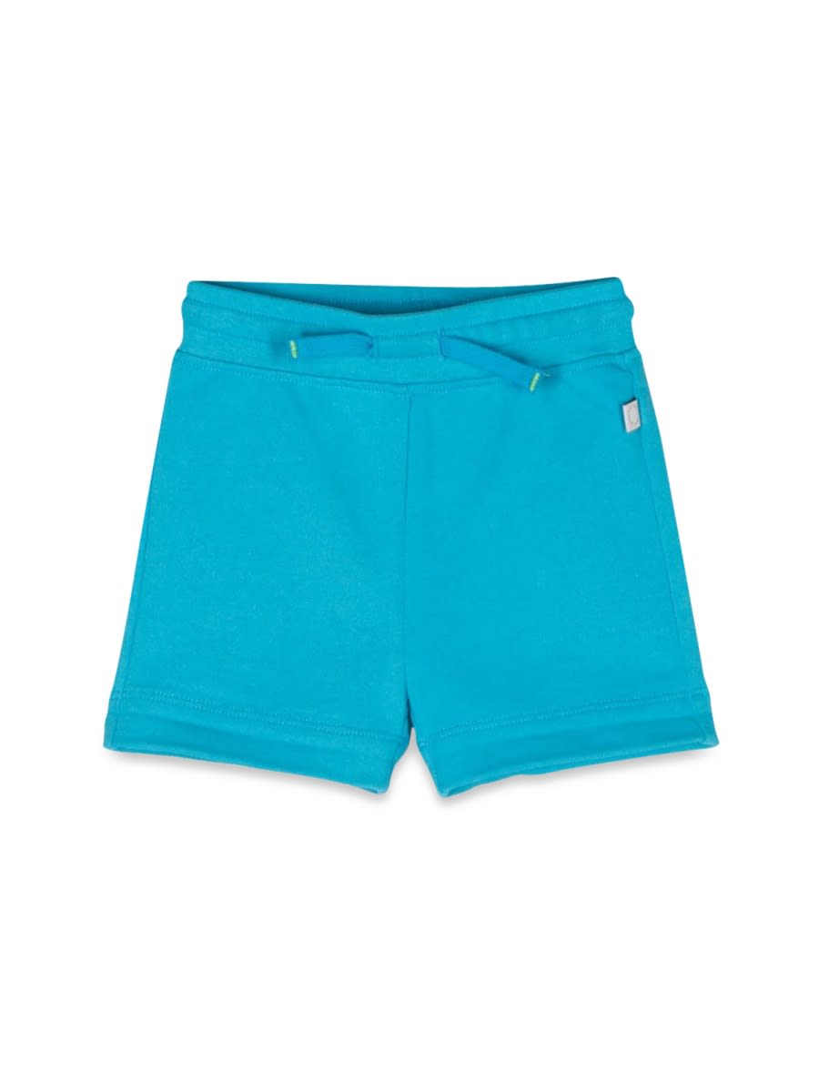 Stella Mccartney Jersey Shorts In Baby Blue