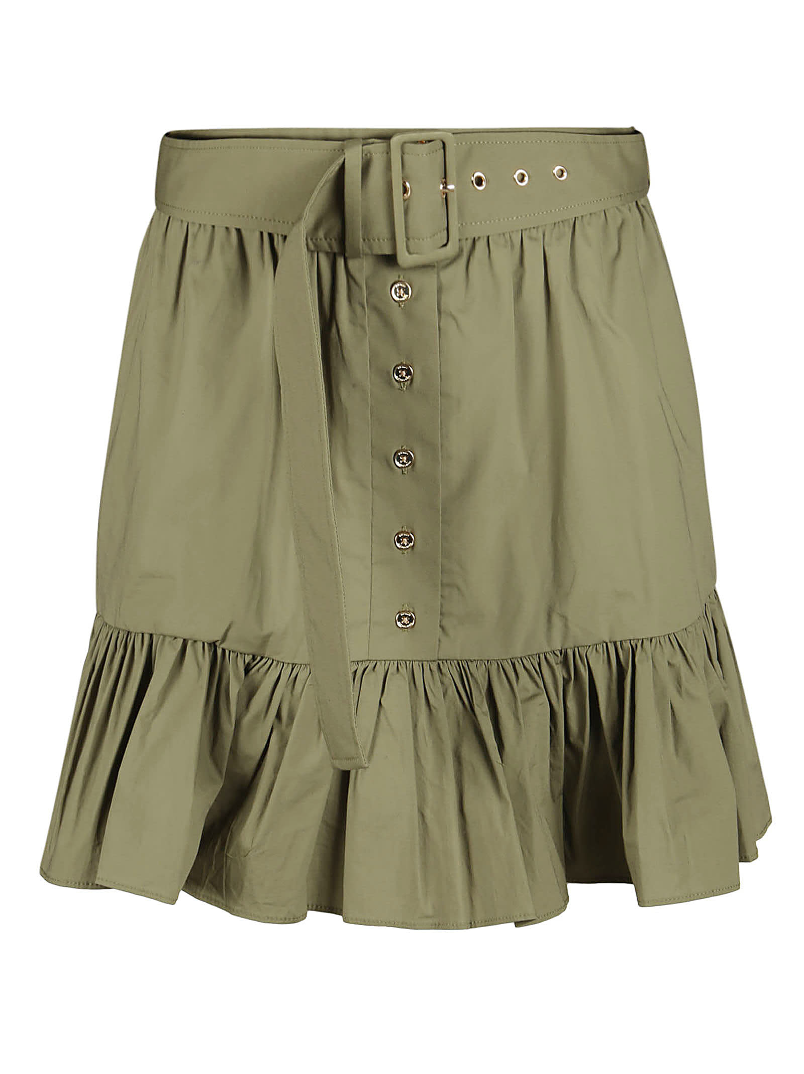 Michael Kors Belt Dust Ruffle Mini Skirt