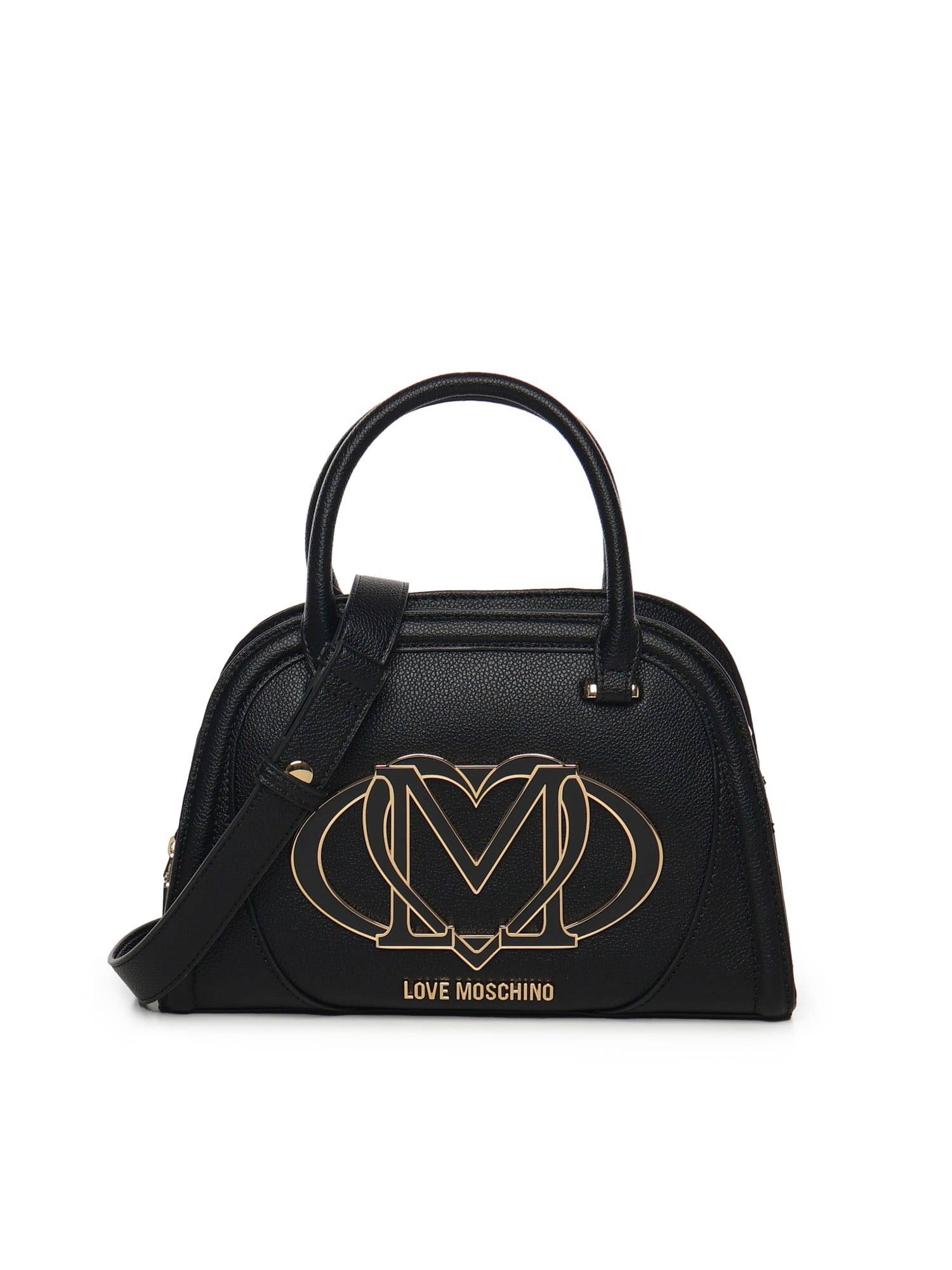 Love Moschino Handbag With Logo In Black